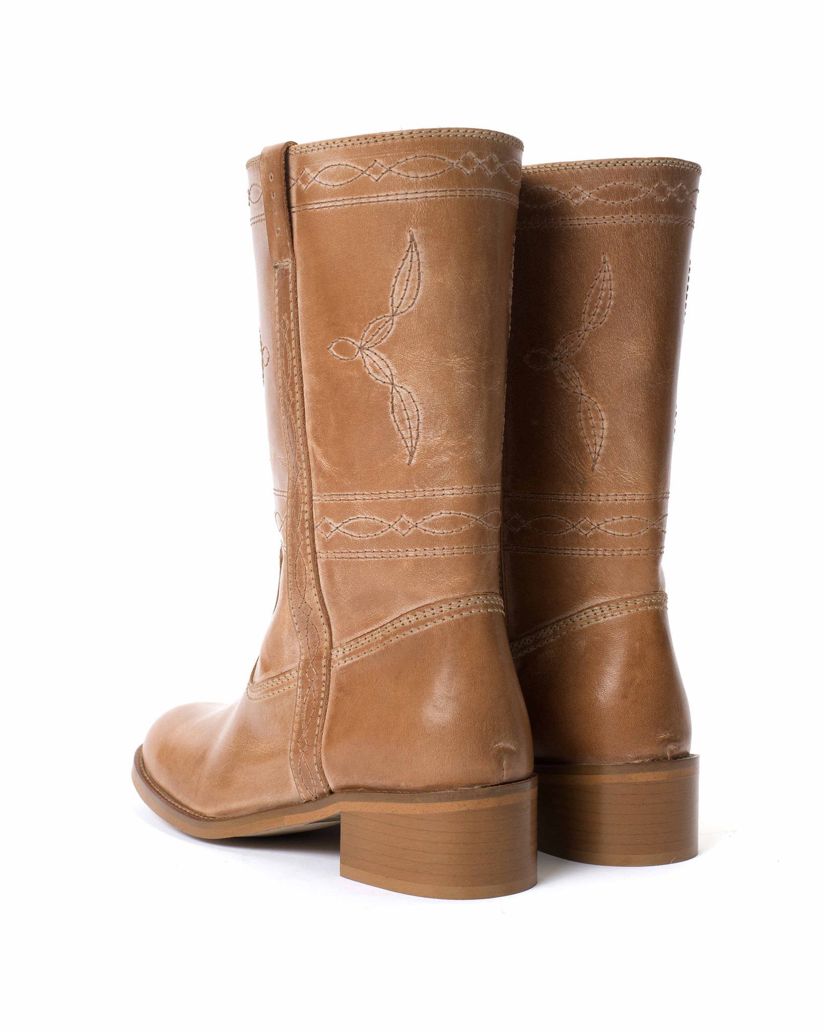 Dico Julia Western stitch Escovado Dark tan