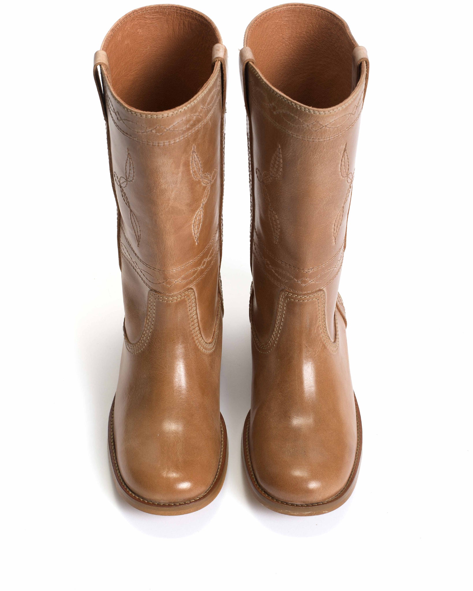 Dico Julia Western stitch Escovado Dark tan
