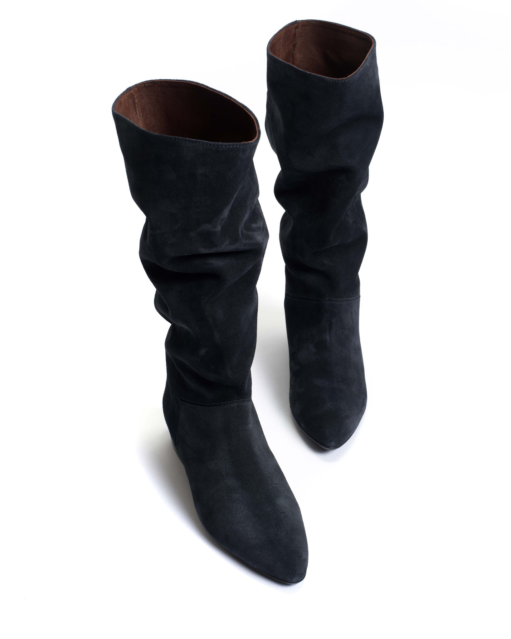 Jasmina 20 Calf suede & sleek leather Dark blue - Anonymous Copenhagen