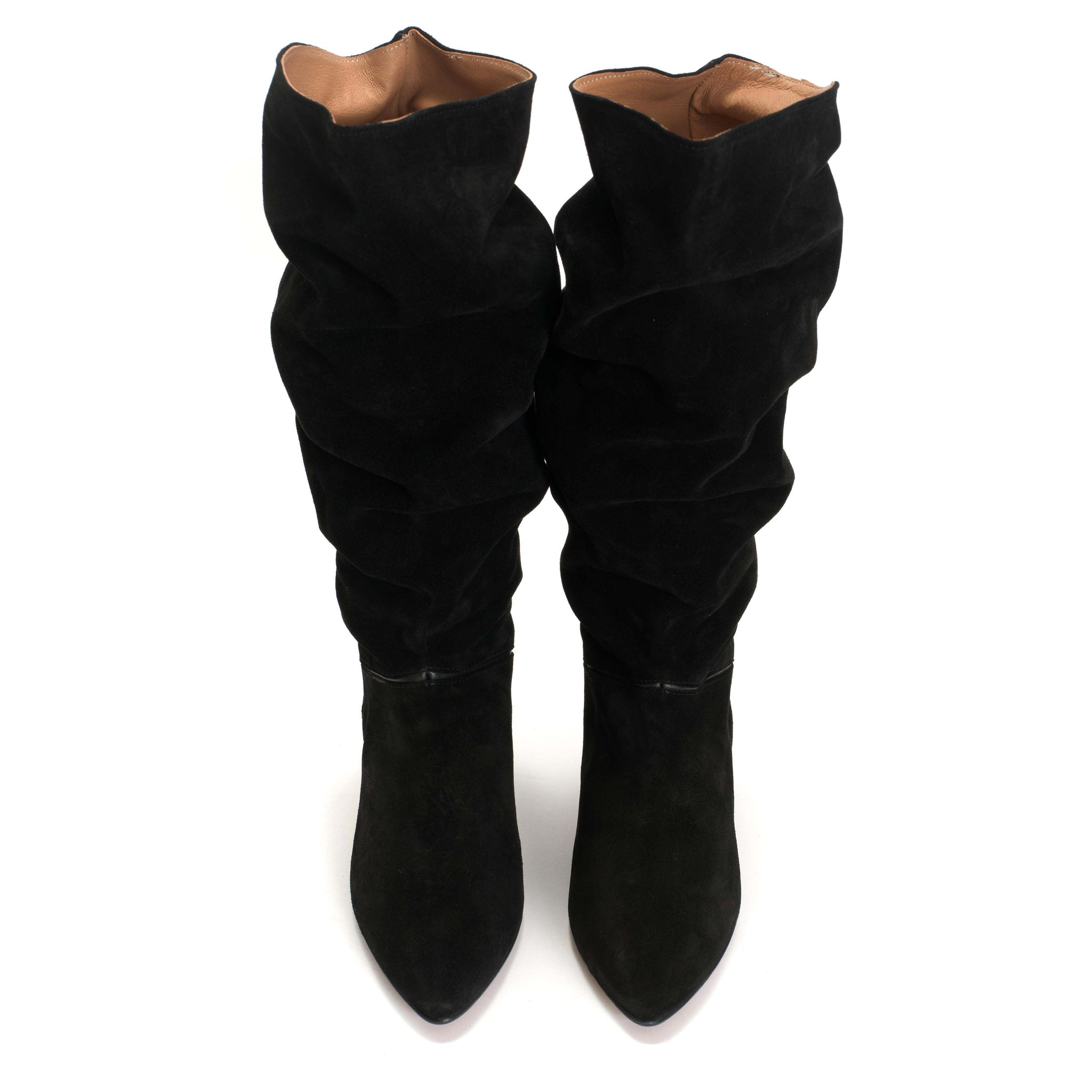 Jasmina 50 stiletto Calf suede & sleek leather Black - Anonymous Copenhagen