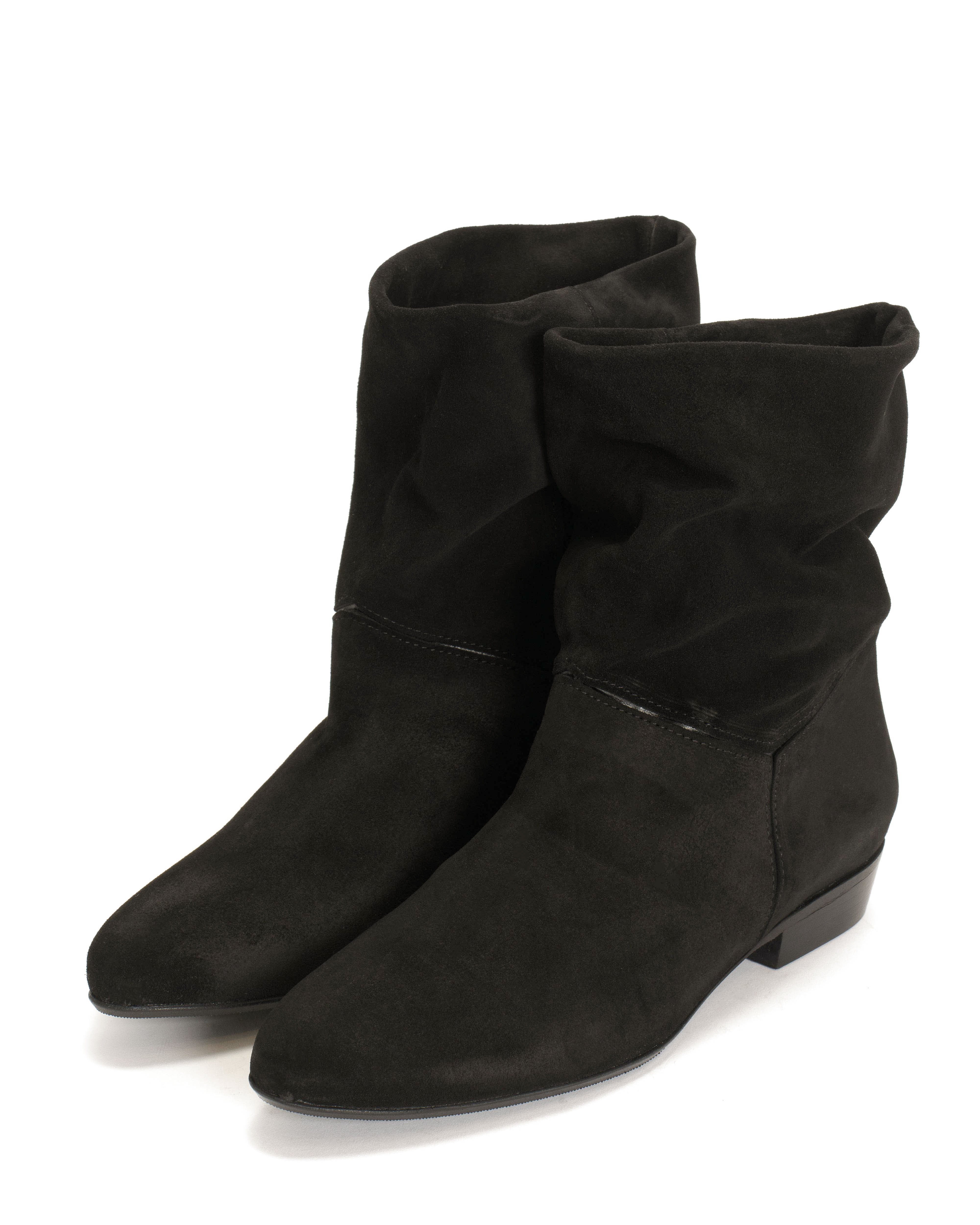 Jassi 20 Calf suede & sleek leather Black