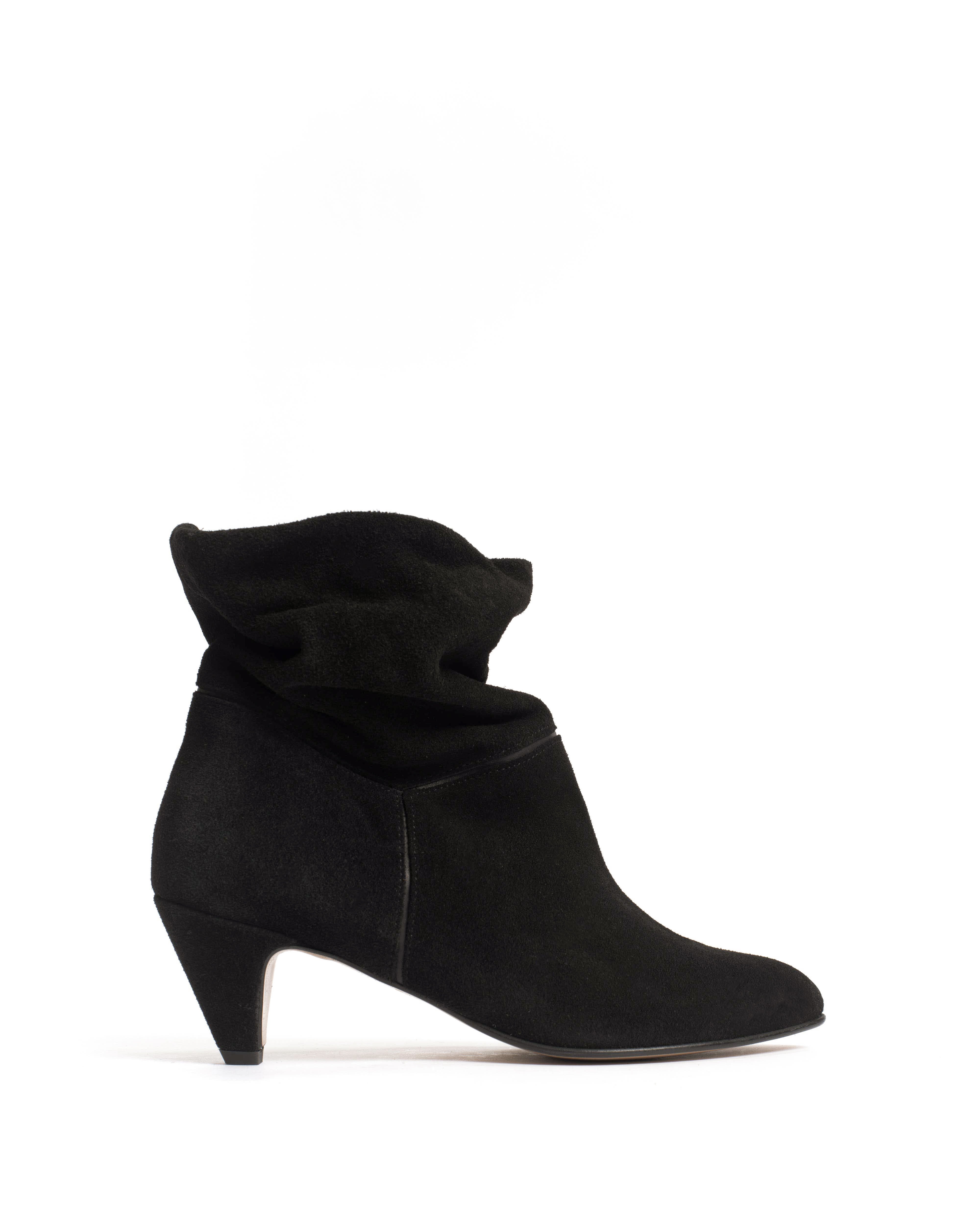 Jassi 50 stiletto Calf suede & sleek leather