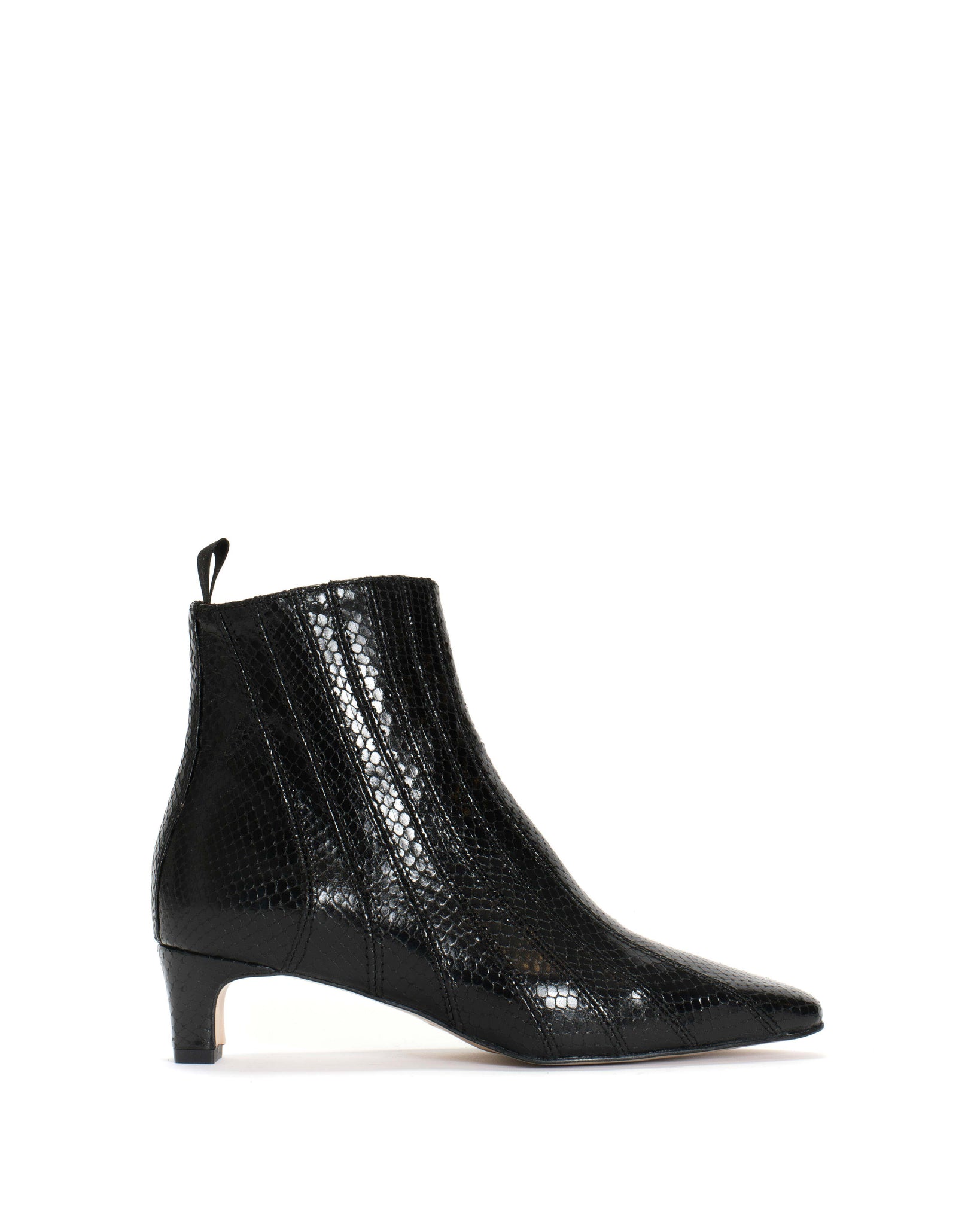 Jelai Snake metallic calf Black - Anonymous Copenhagen