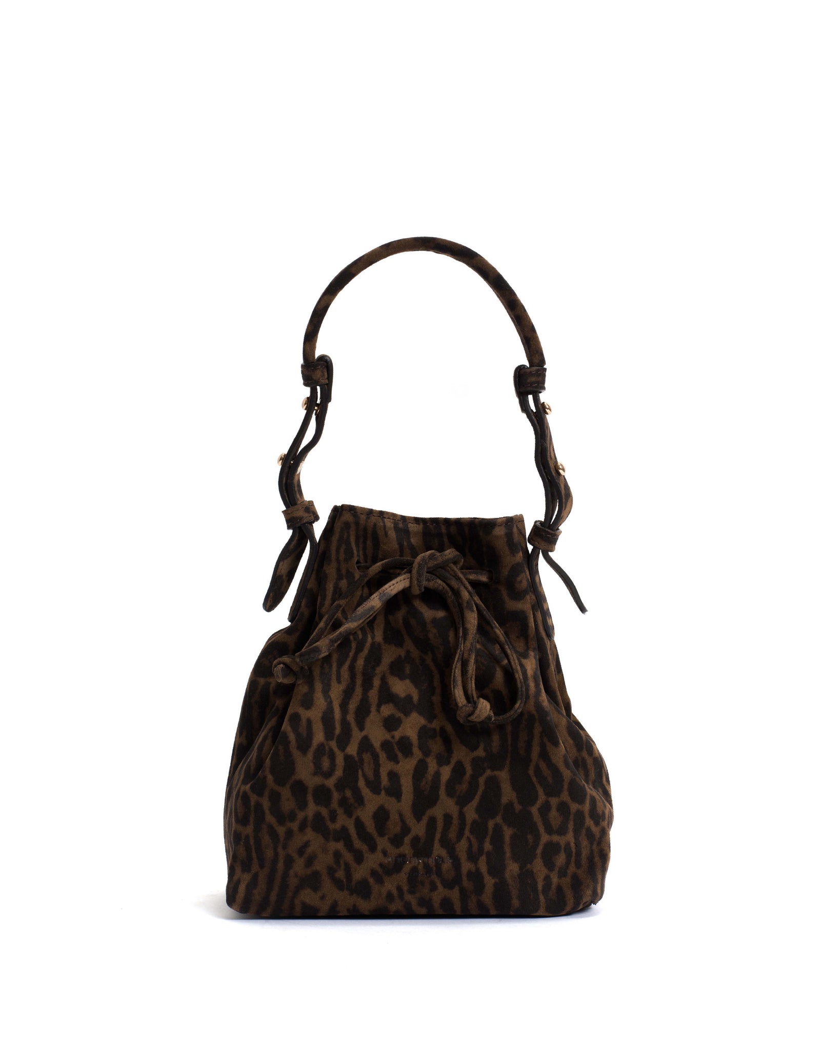 Kacey petite bucket bag Calf suede print Jaguar - Anonymous Copenhagen