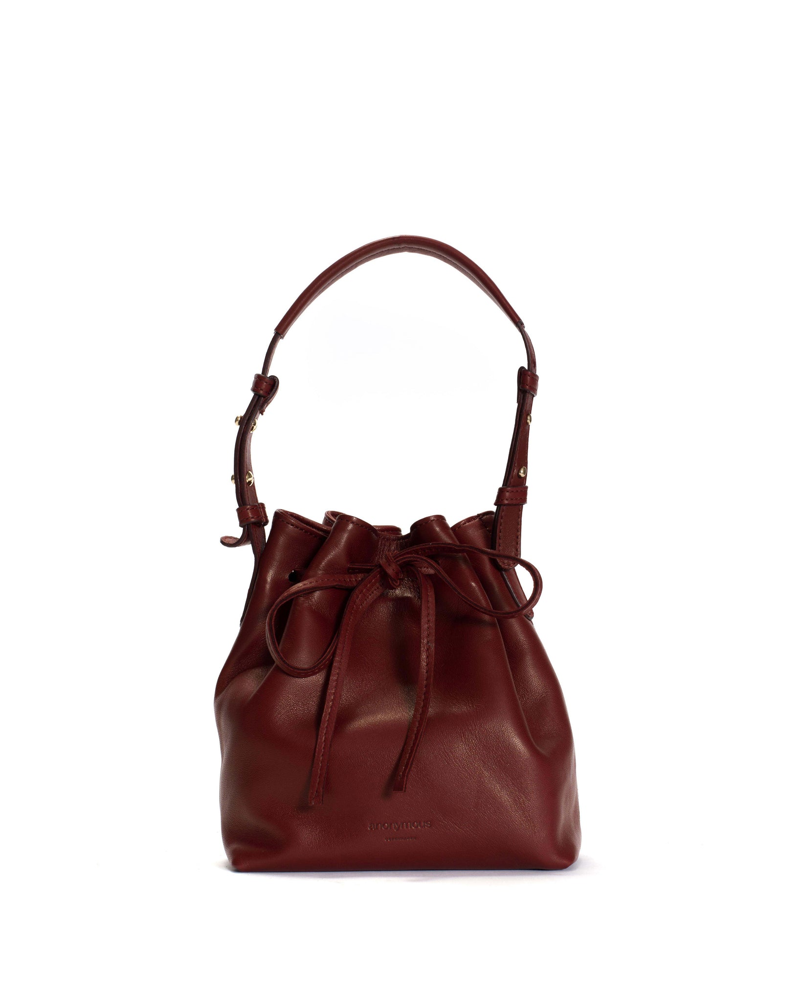 Kacey petite bucket bag Silky lamb Pomegranate - Anonymous Copenhagen