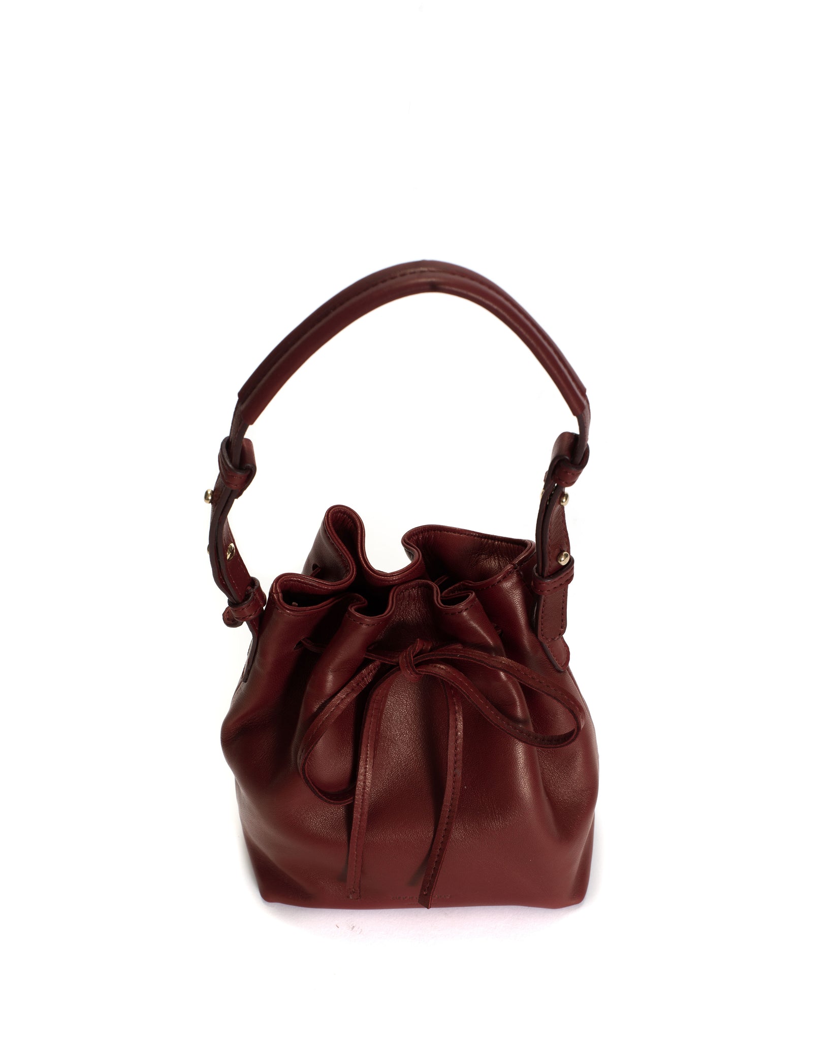 Kacey petite bucket bag Silky lamb Pomegranate - Anonymous Copenhagen