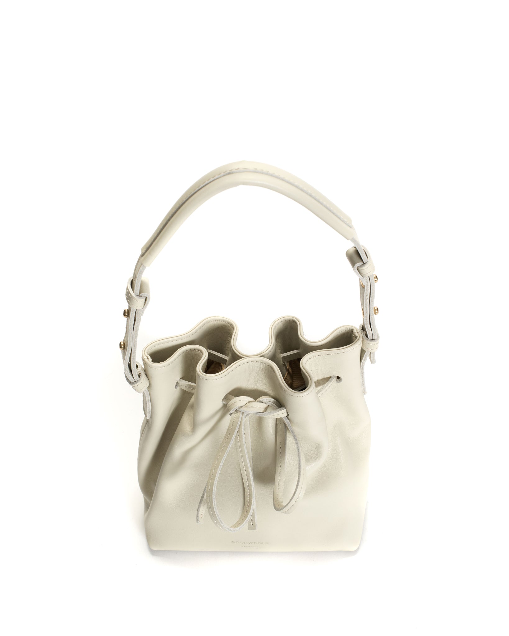 Kacey petite bucket bag Soft calf Milk white - Anonymous Copenhagen