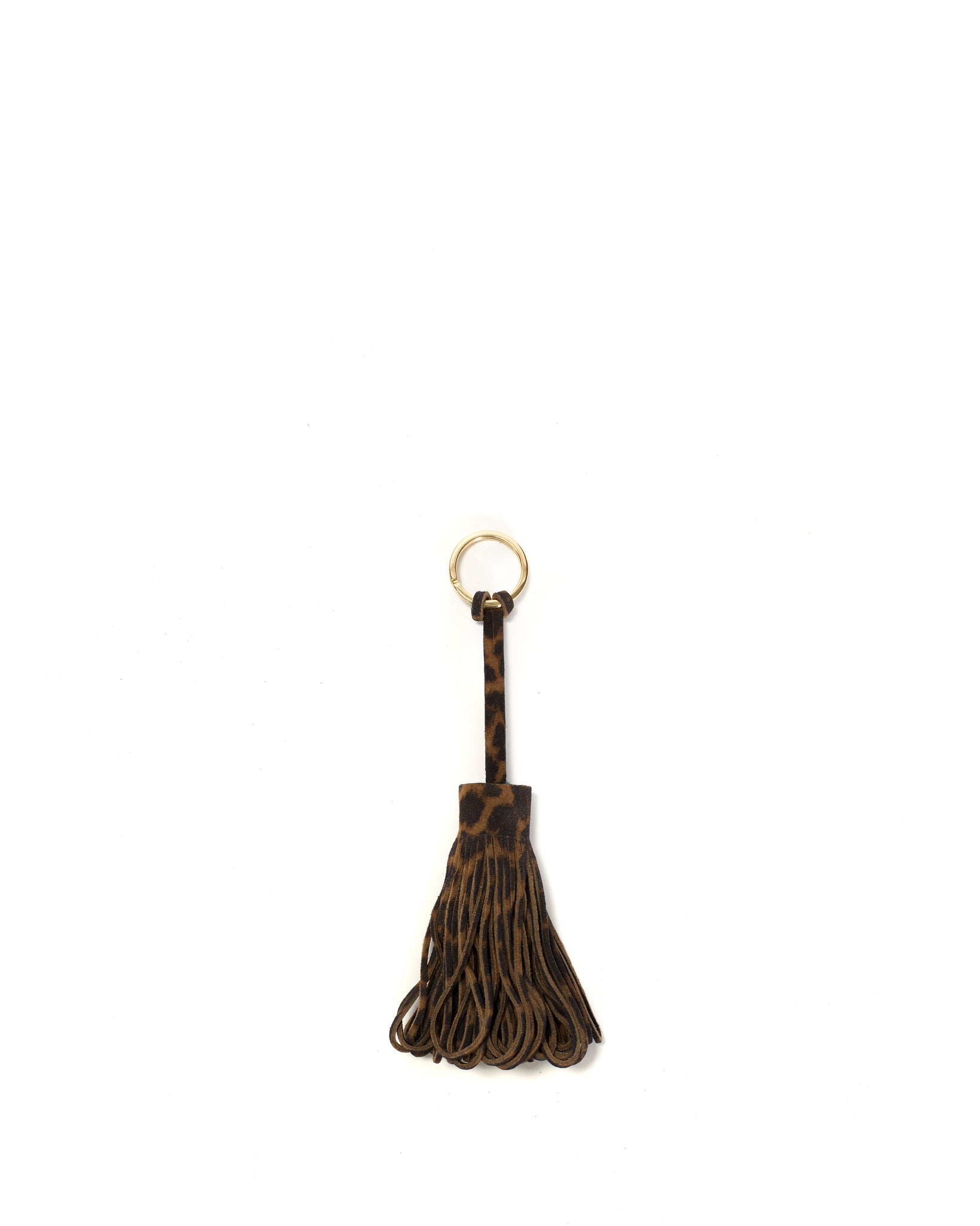 Katty fringe keyring Calf suede print Leopard - Anonymous Copenhagen