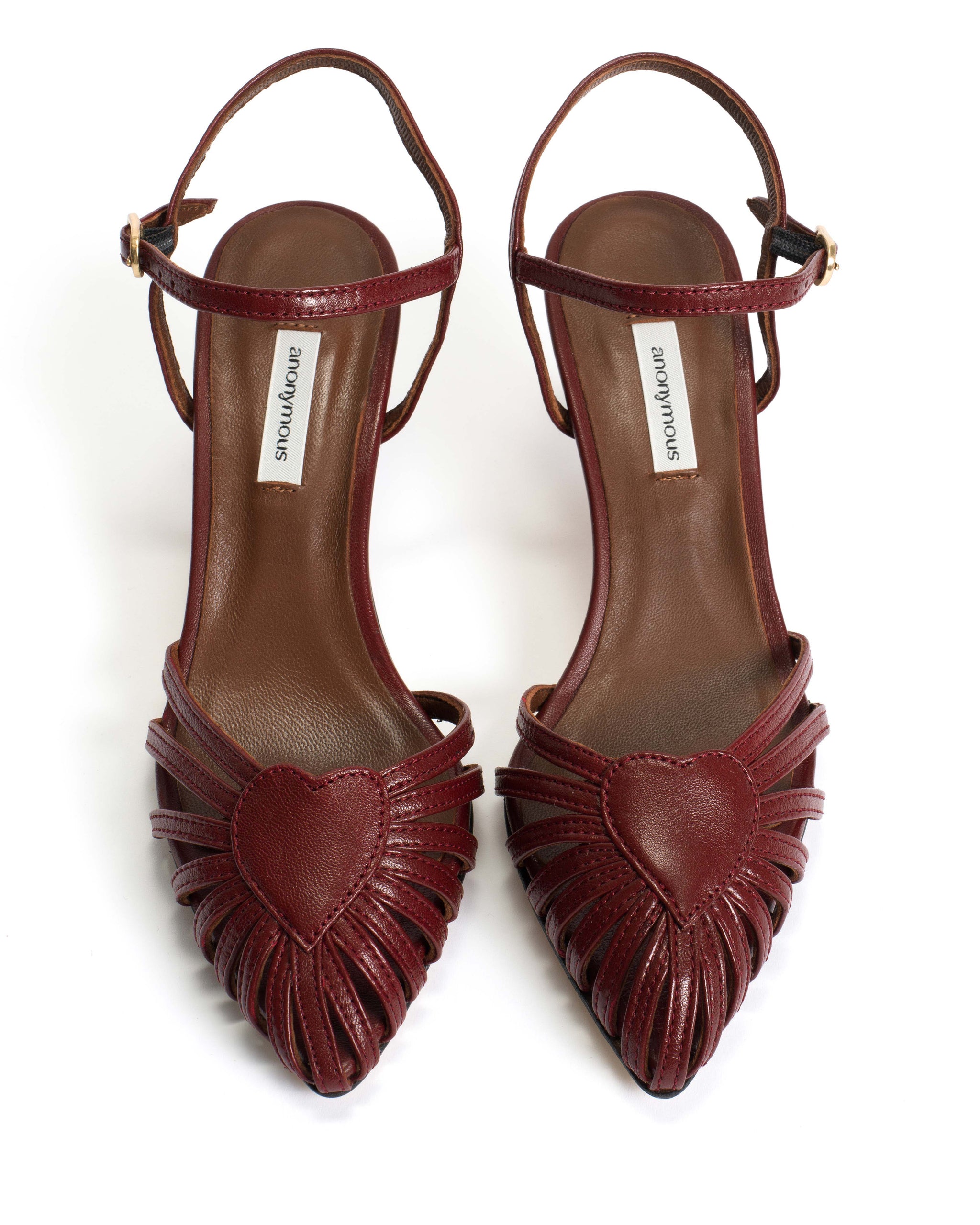 Keesha 100 Shiny lamb Pomegranate - Anonymous Copenhagen Heels