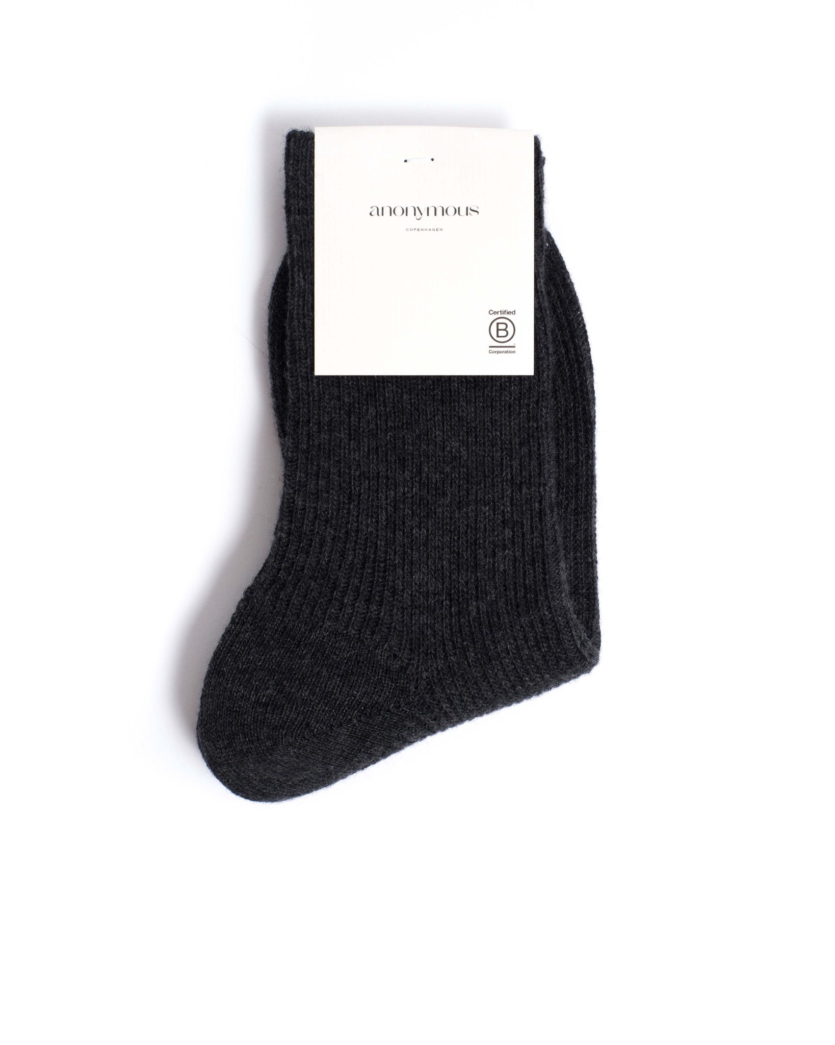 Lanai cashmere socks 70% wool 30% cashmere Dark grey - Anonymous Copenhagen