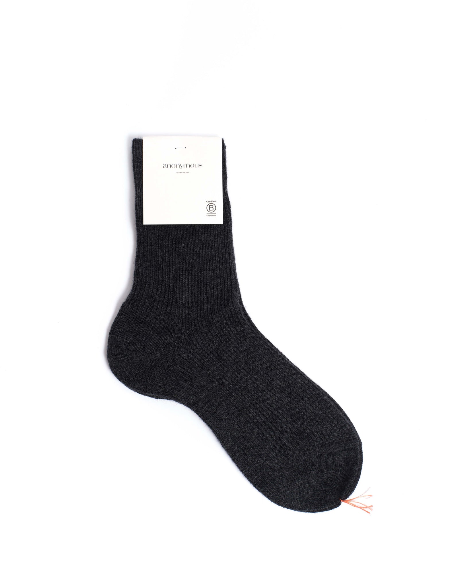 Lanai cashmere socks 70% wool 30% cashmere Dark grey - Anonymous Copenhagen