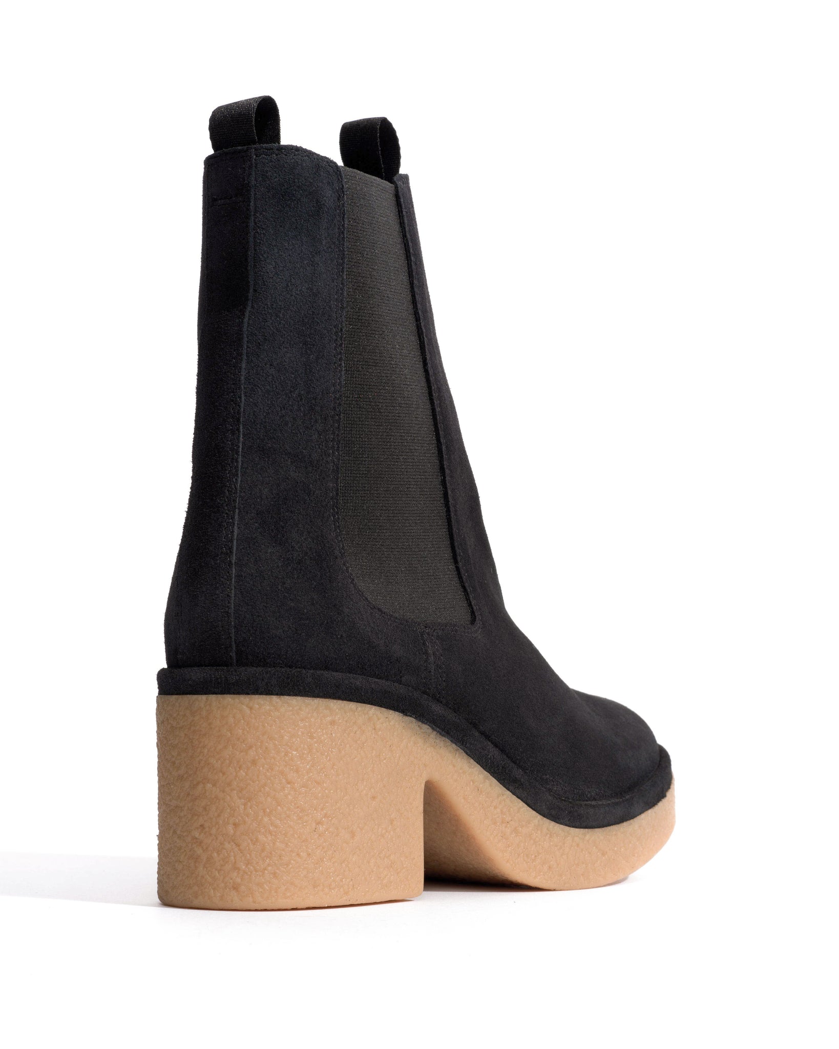 Laurell 65 platform Calf suede & sole Off black & natural - Anonymous Copenhagen