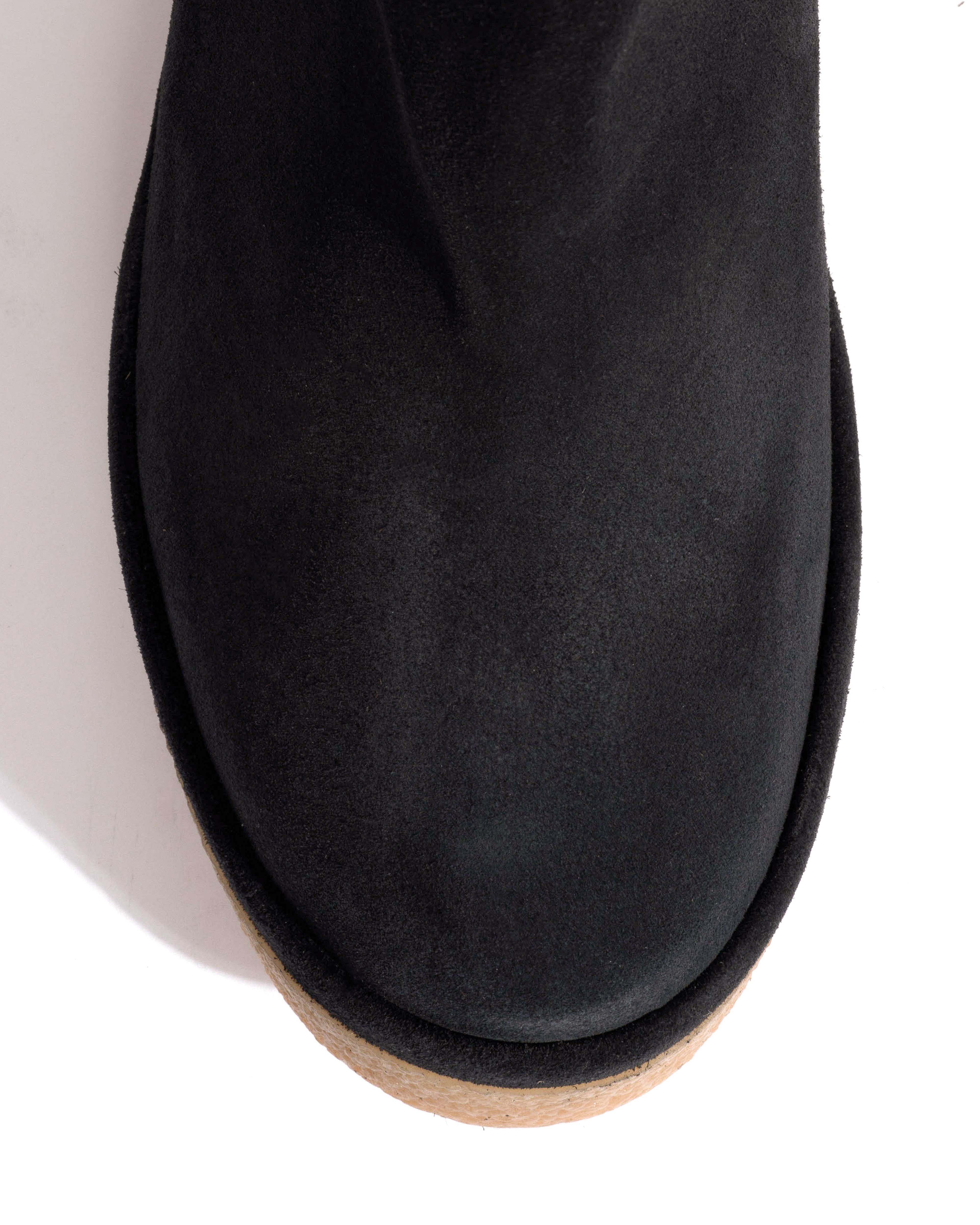 Laurell 65 platform Calf suede & sole Off black & natural