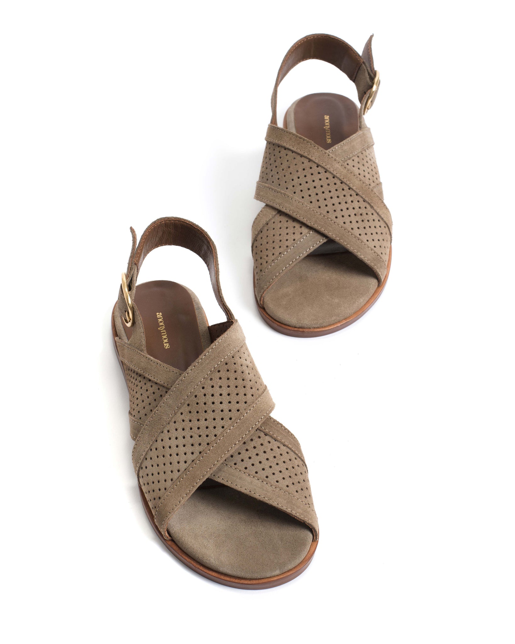 Leila 10 classic Calf suede Mushroom - Anonymous Copenhagen