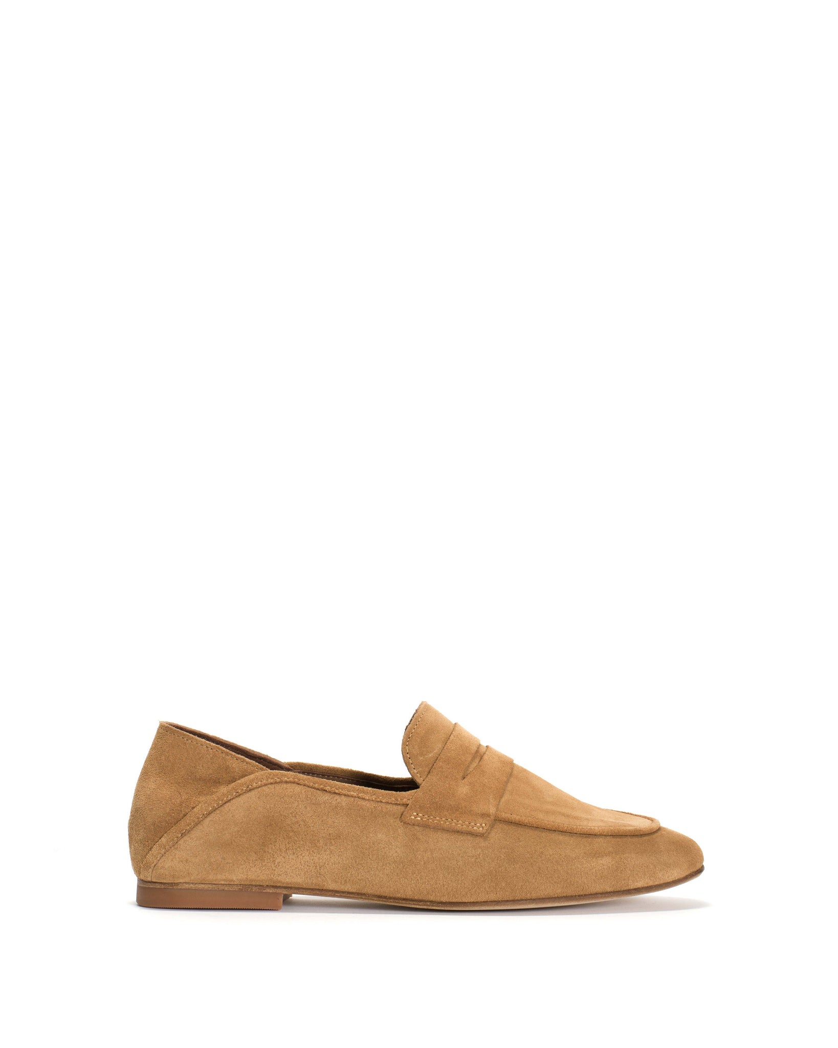 Lindsay Calf Suede Bamboo Brown - Anonymous Copenhagen