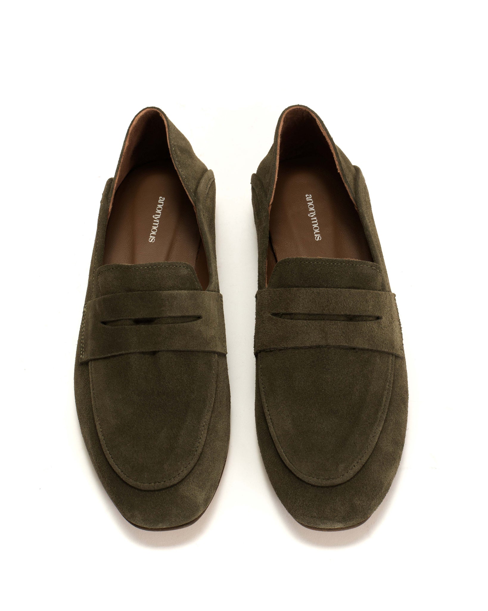 Lindsay Calf suede Moss green - Anonymous Copenhagen