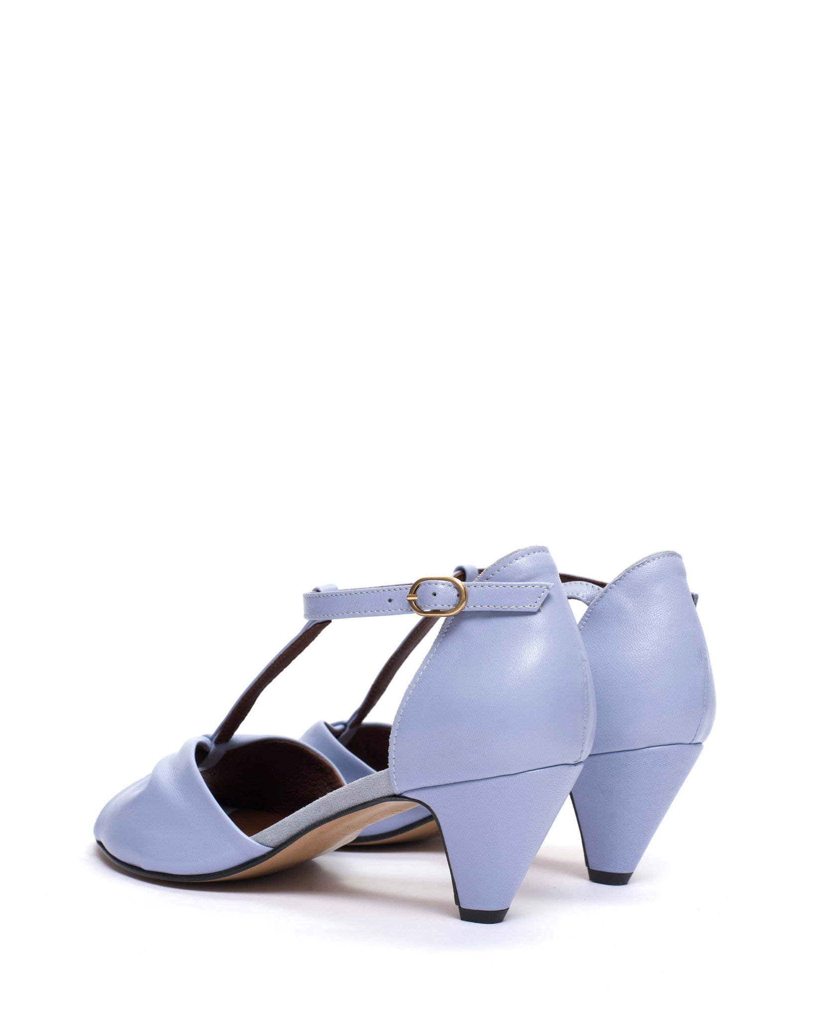 Linette 50 stiletto Shiny lamb Lichen blue - Anonymous Copenhagen