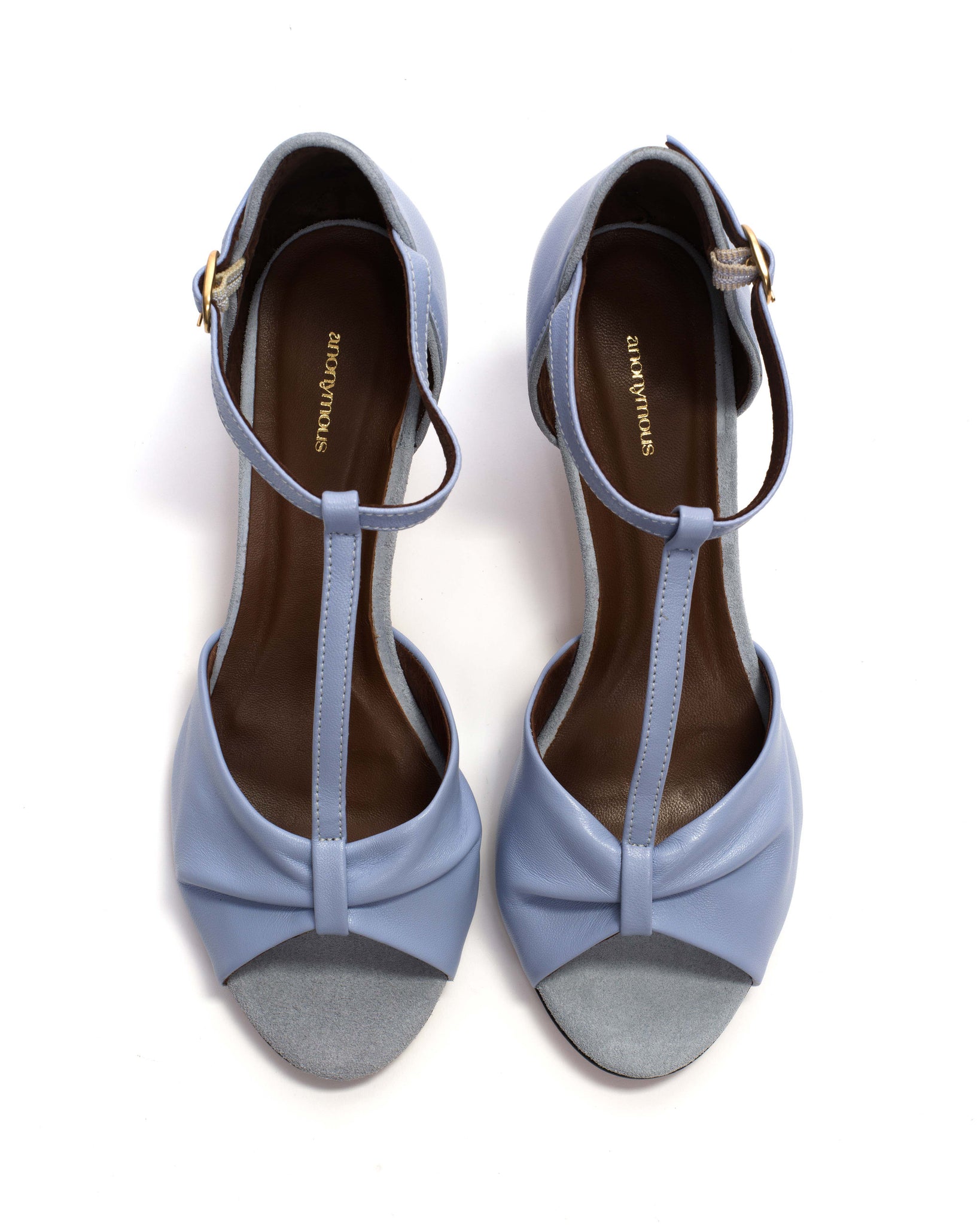 Linette 50 stiletto Shiny lamb Lichen blue - Anonymous Copenhagen