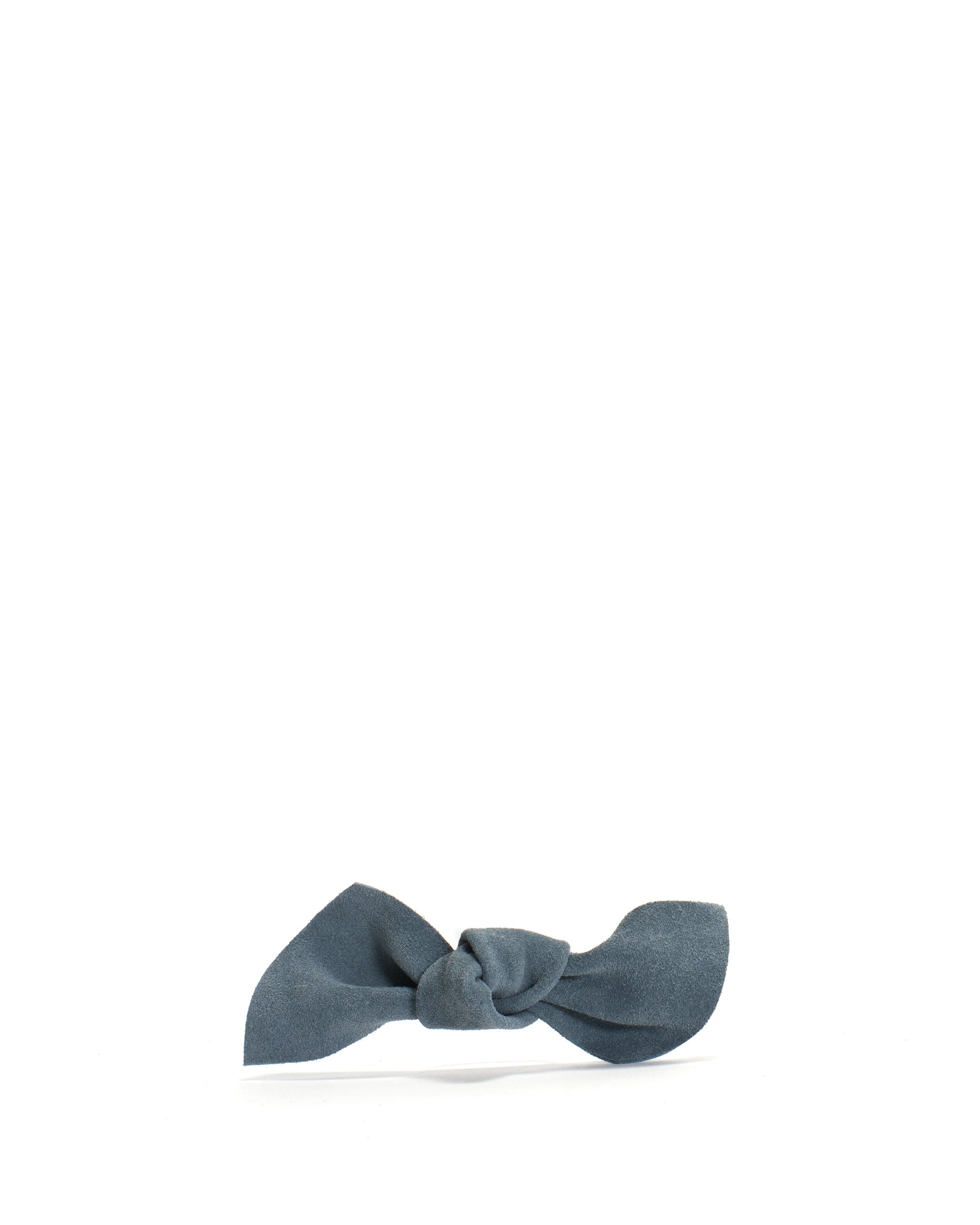 Linnie hair elastic grand bow Calf suede Denim blue - Anonymous Copenhagen