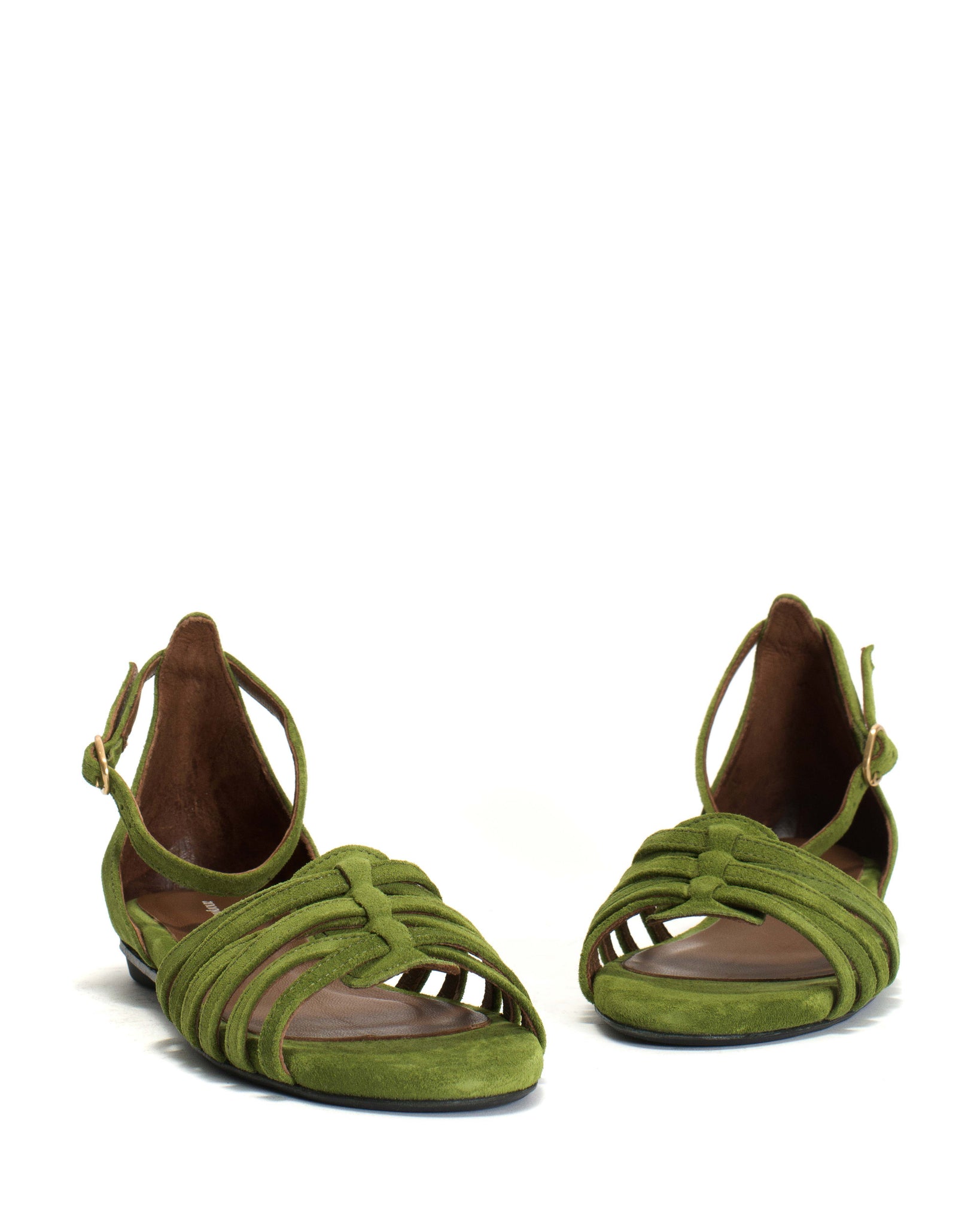 Mareike 10 Calf suede Grass green - Anonymous Copenhagen