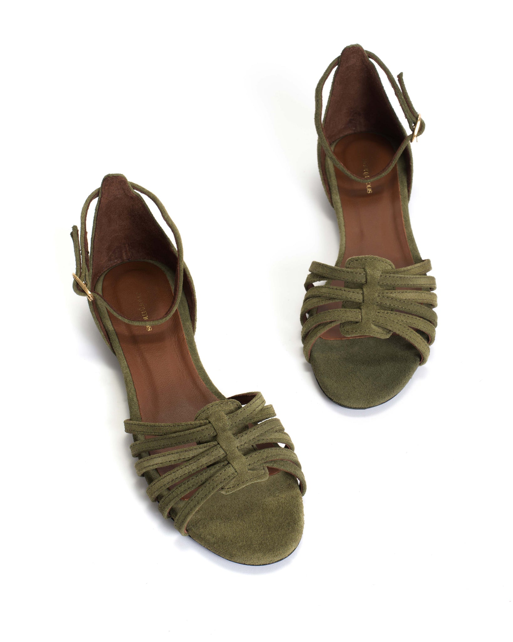 Mareike 10 Calf suede Olive green - Anonymous Copenhagen