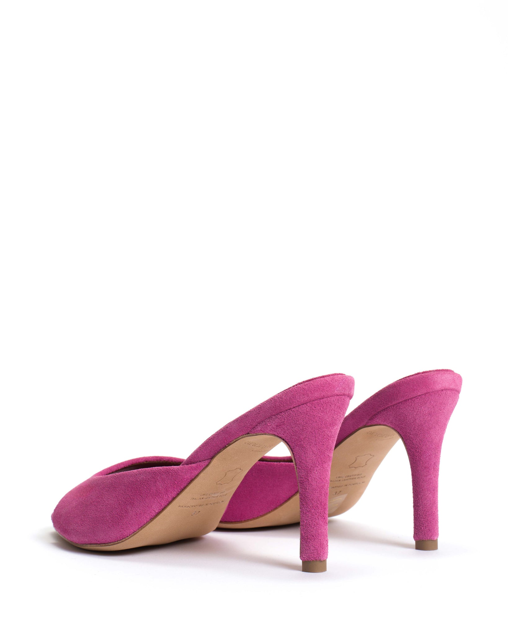 Mazy 75 Calf suede Raspberry sorbet - Anonymous Copenhagen