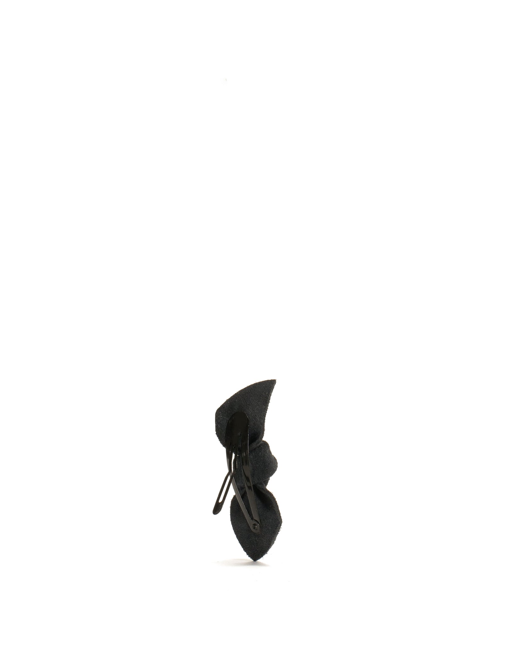 Nabie hair clip petite bow Calf suede Black - Anonymous Copenhagen Hair