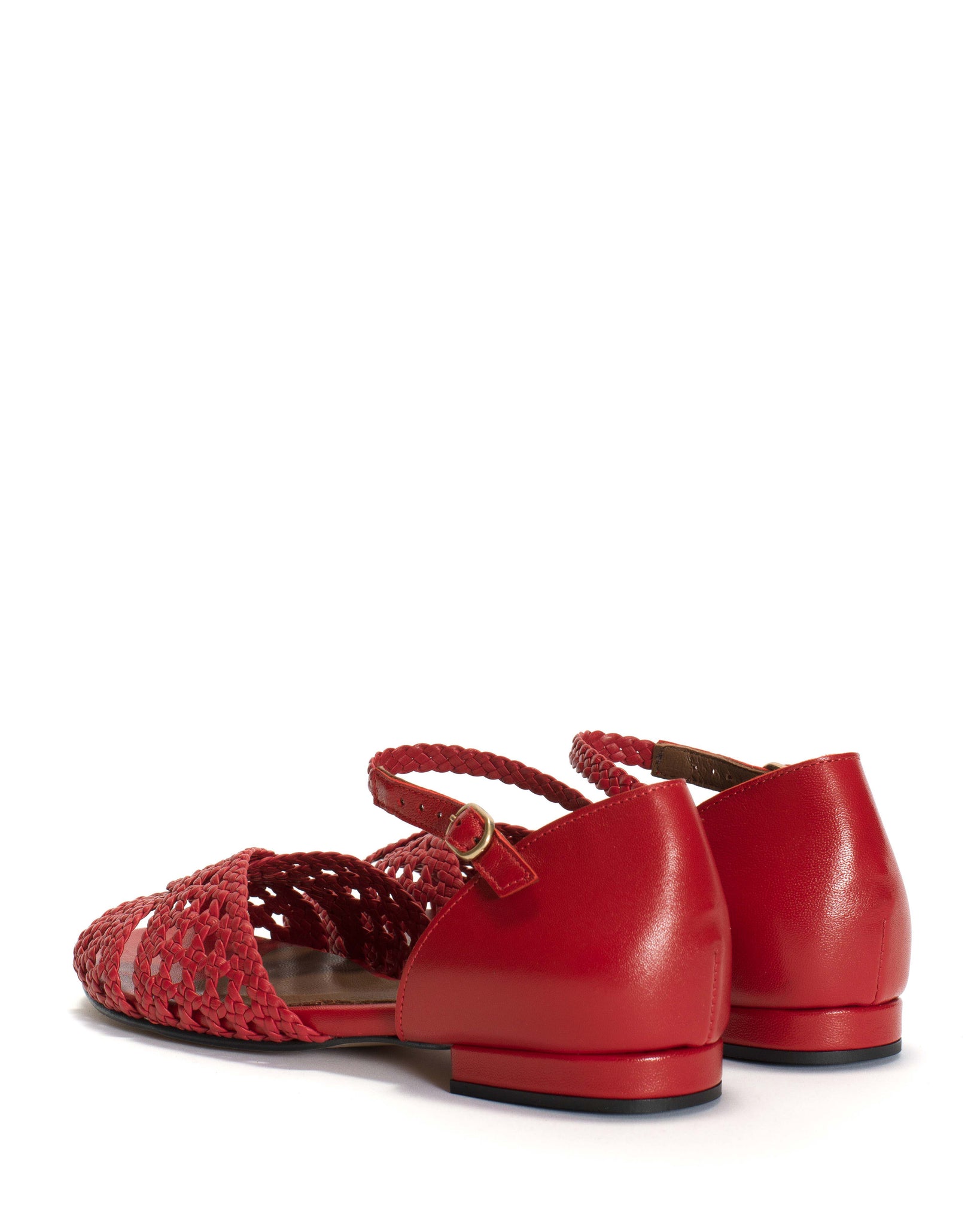 Olina 20 Hand-braided leather Ruby red - Anonymous Copenhagen
