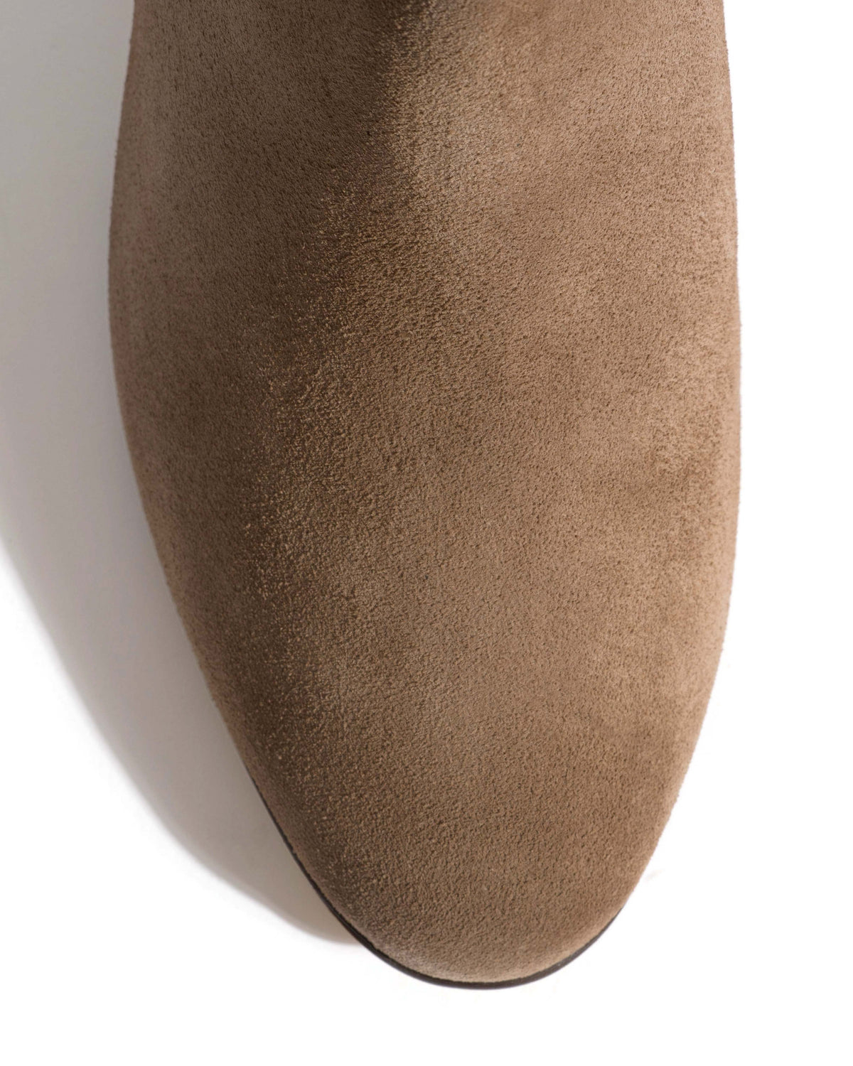 Cacha 55 stacked Calf suede Mushroom
