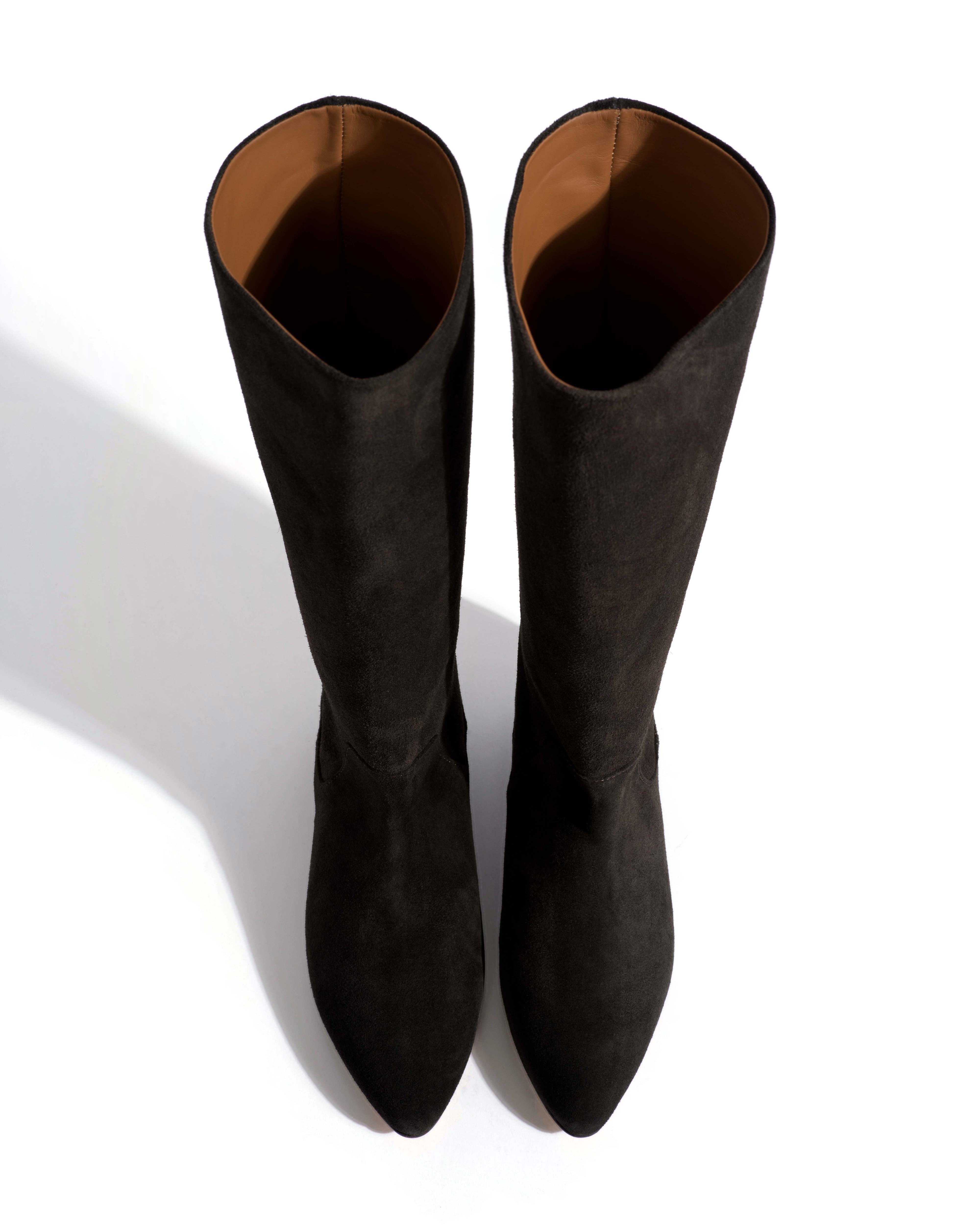 Valle 20 Calf suede Espresso brown