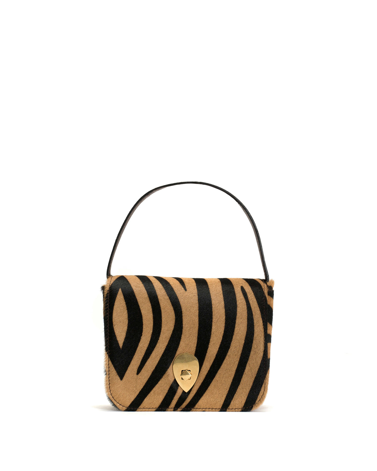 Nielle petite crossover bag Calf hair Tiger