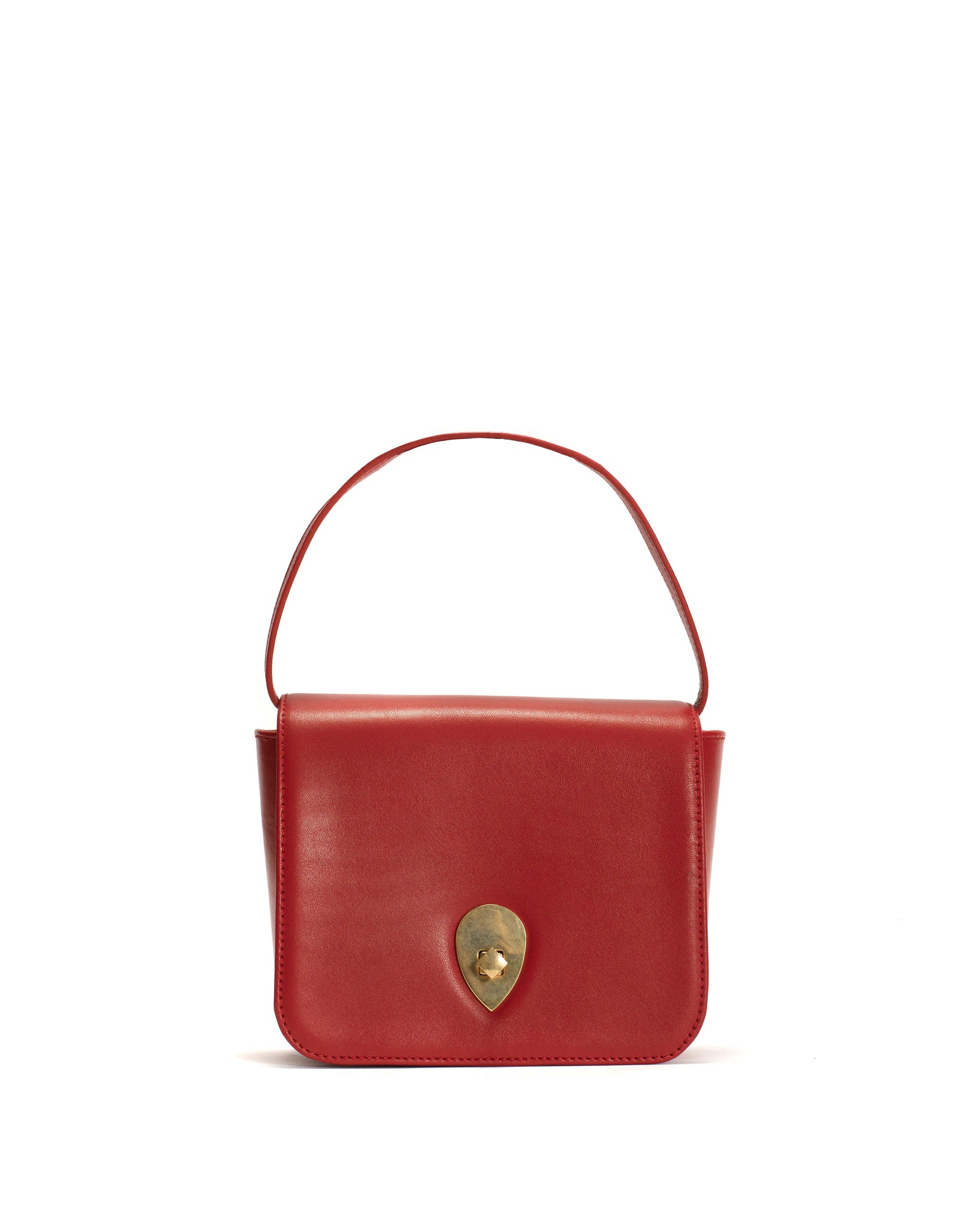 Nielle crossover bag Silky lamb Ruby red - Anonymous Copenhagen