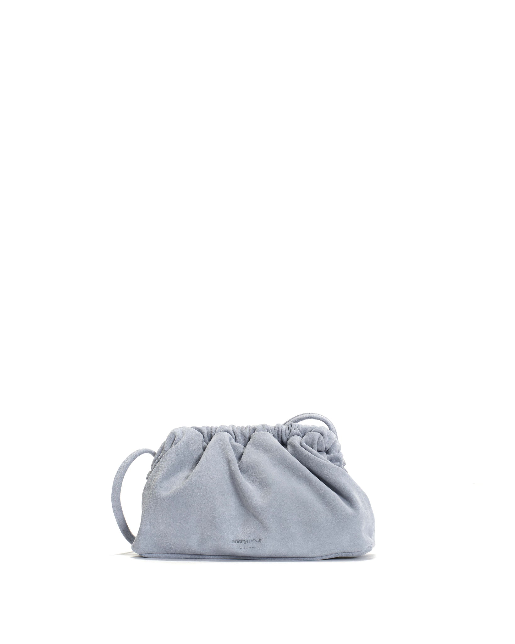 Hally petite cloud bag Calf suede Lichen blue - Anonymous Copenhagen