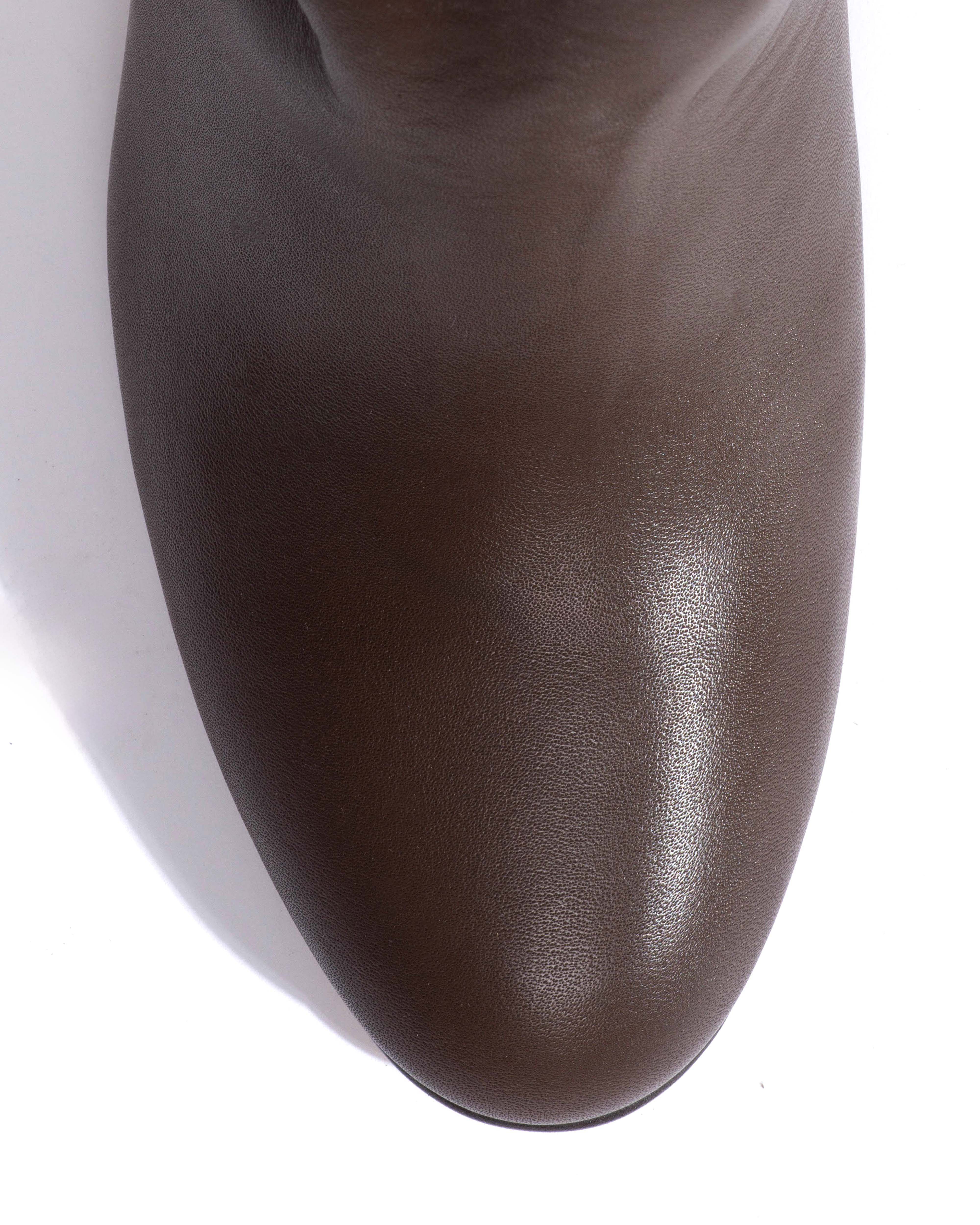 Lully 55 Soft calf Dark taupe