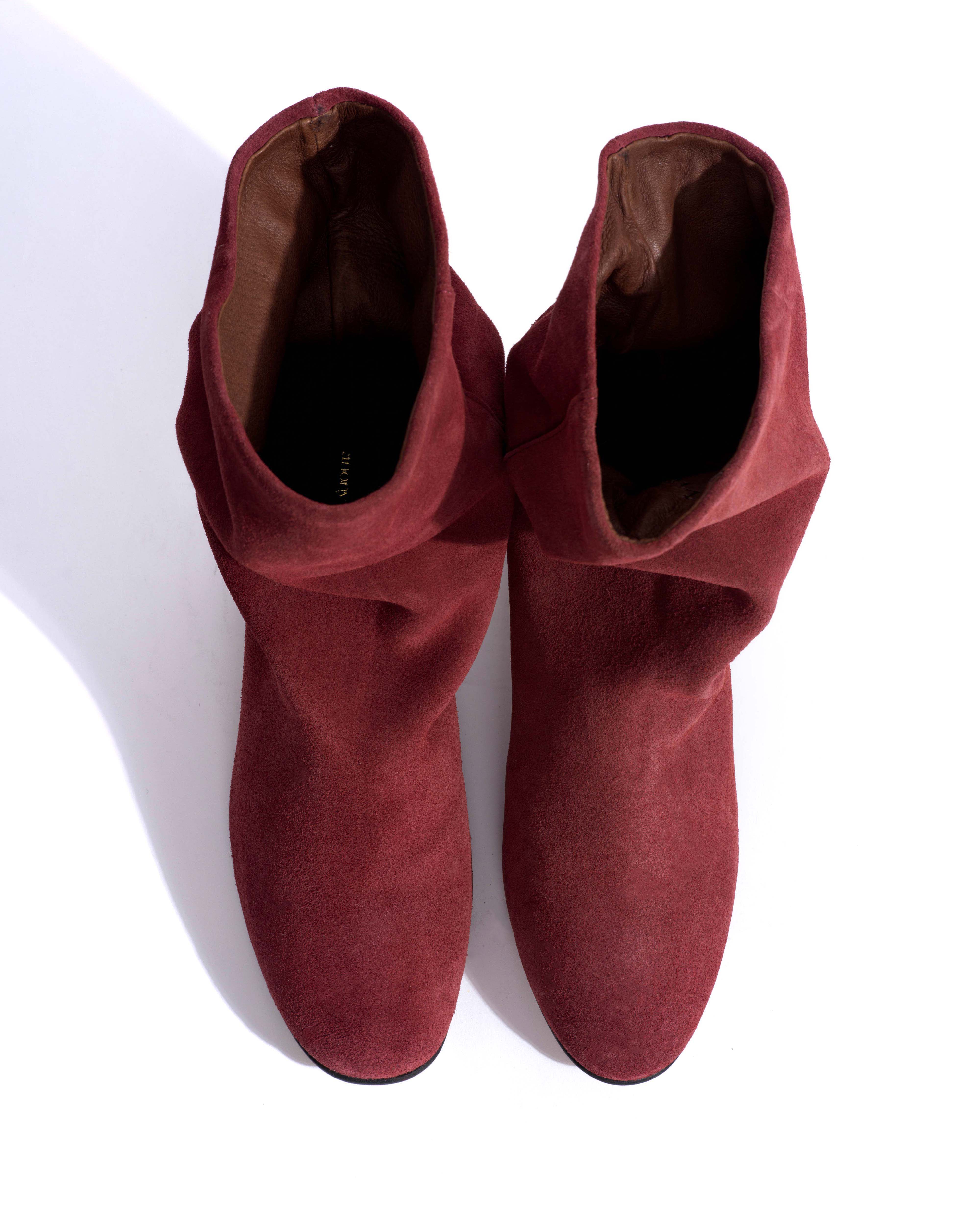 Lully 55 Calf suede Pomegranate