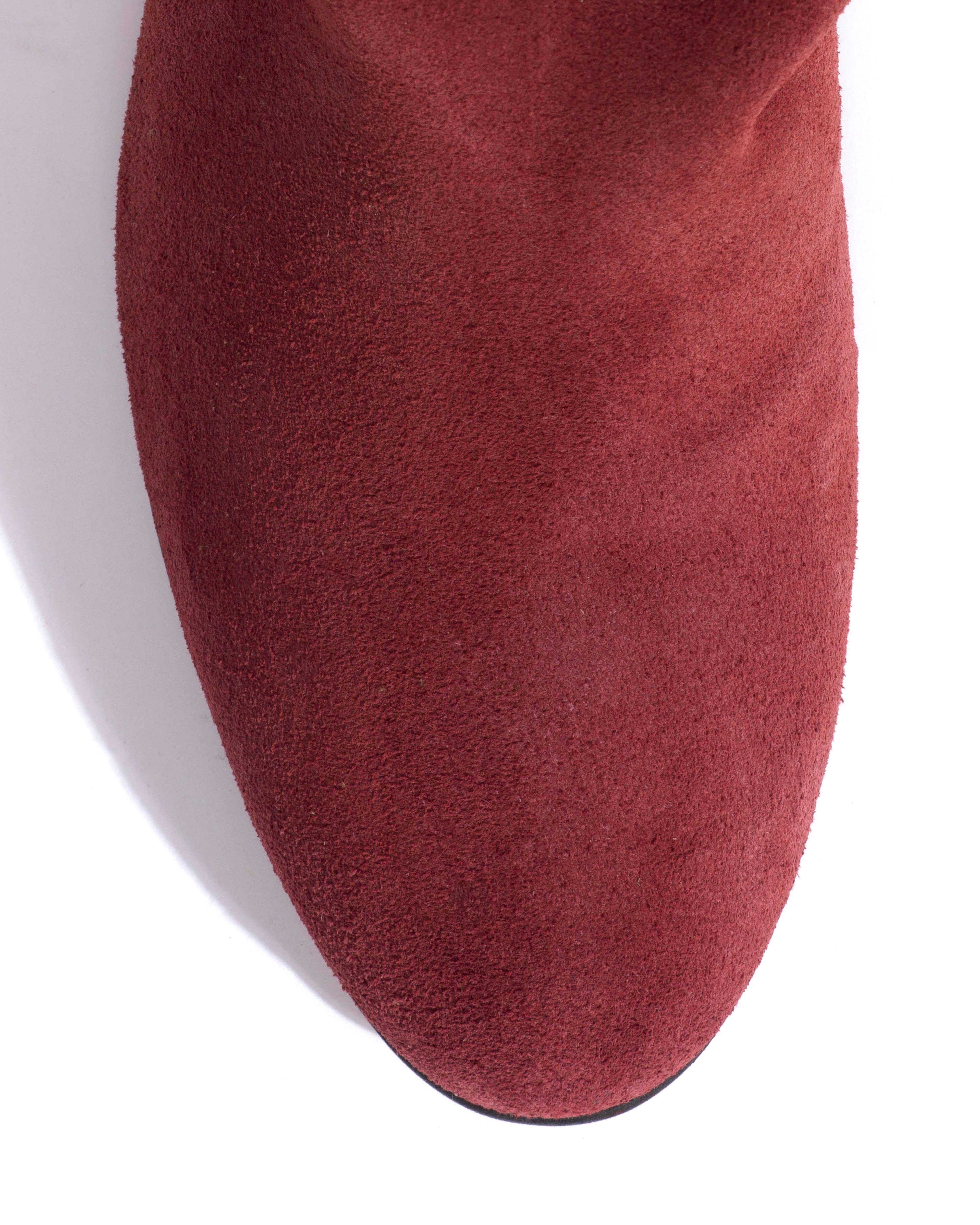 Lully 55 Calf suede Pomegranate