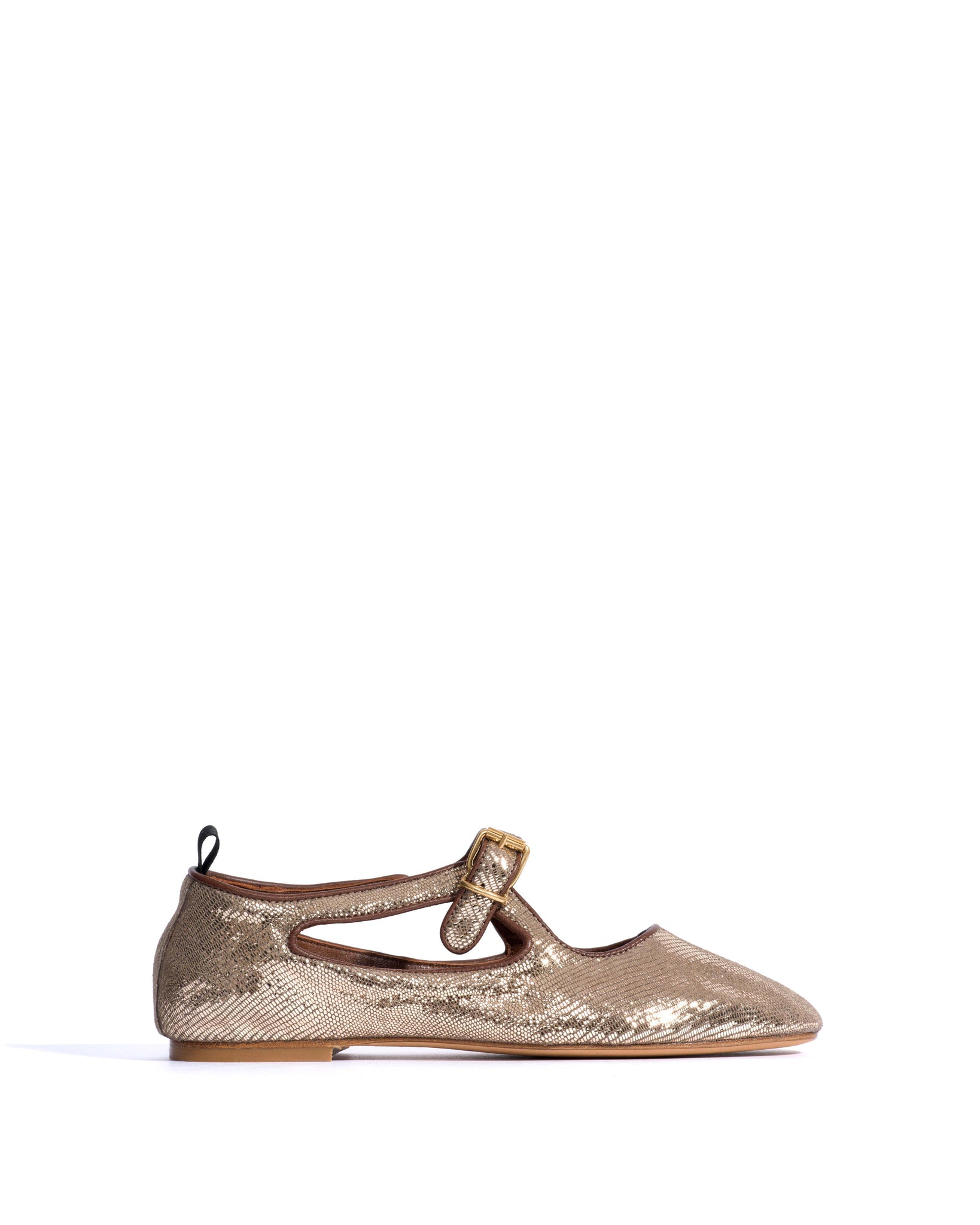 Praise Lizard metallic goat Vintage champagne - Anonymous Copenhagen Flat-loafers & ballerinas & pumps