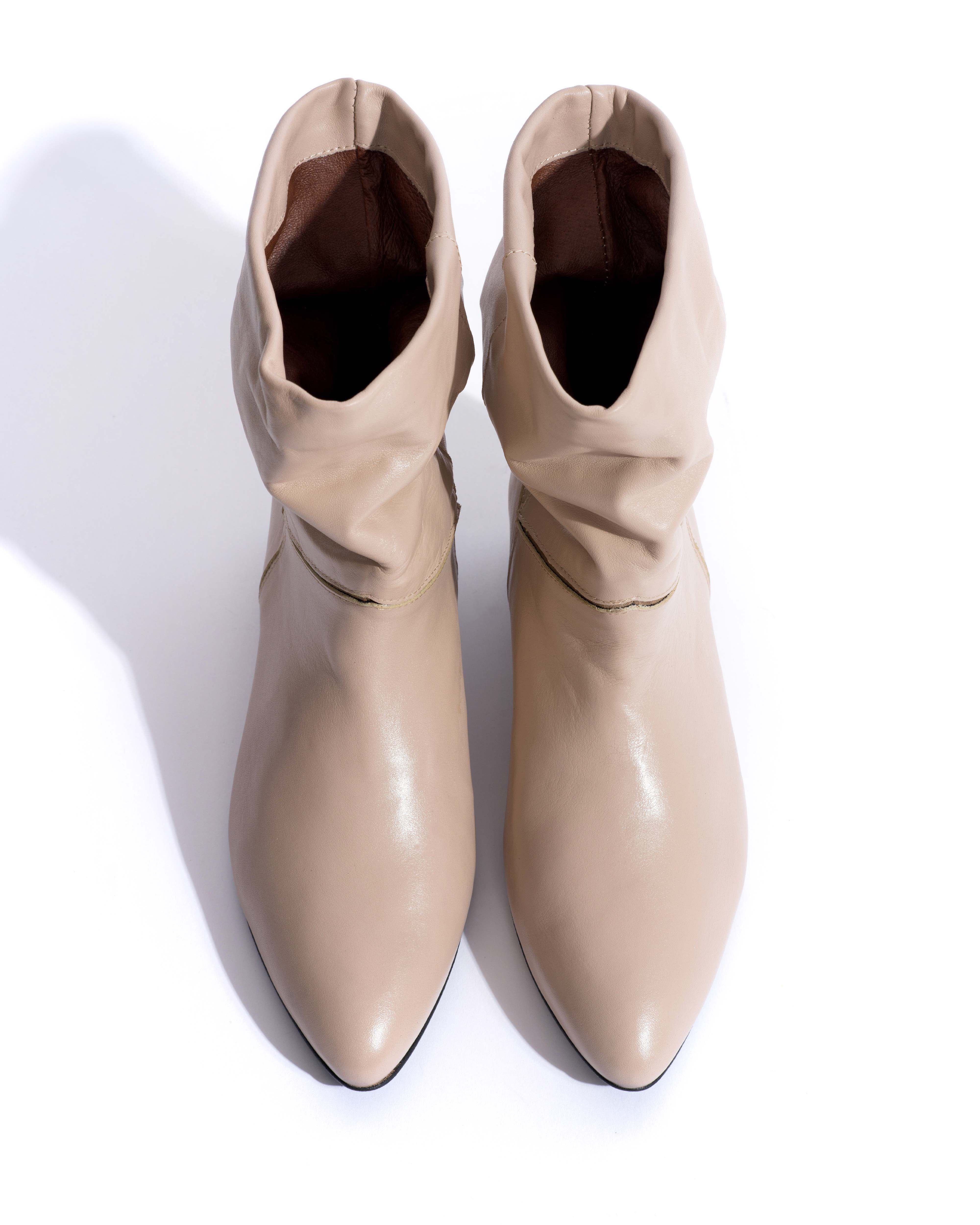 Jassi 20 Soft calf & suede leather Biskit beige & mushroom