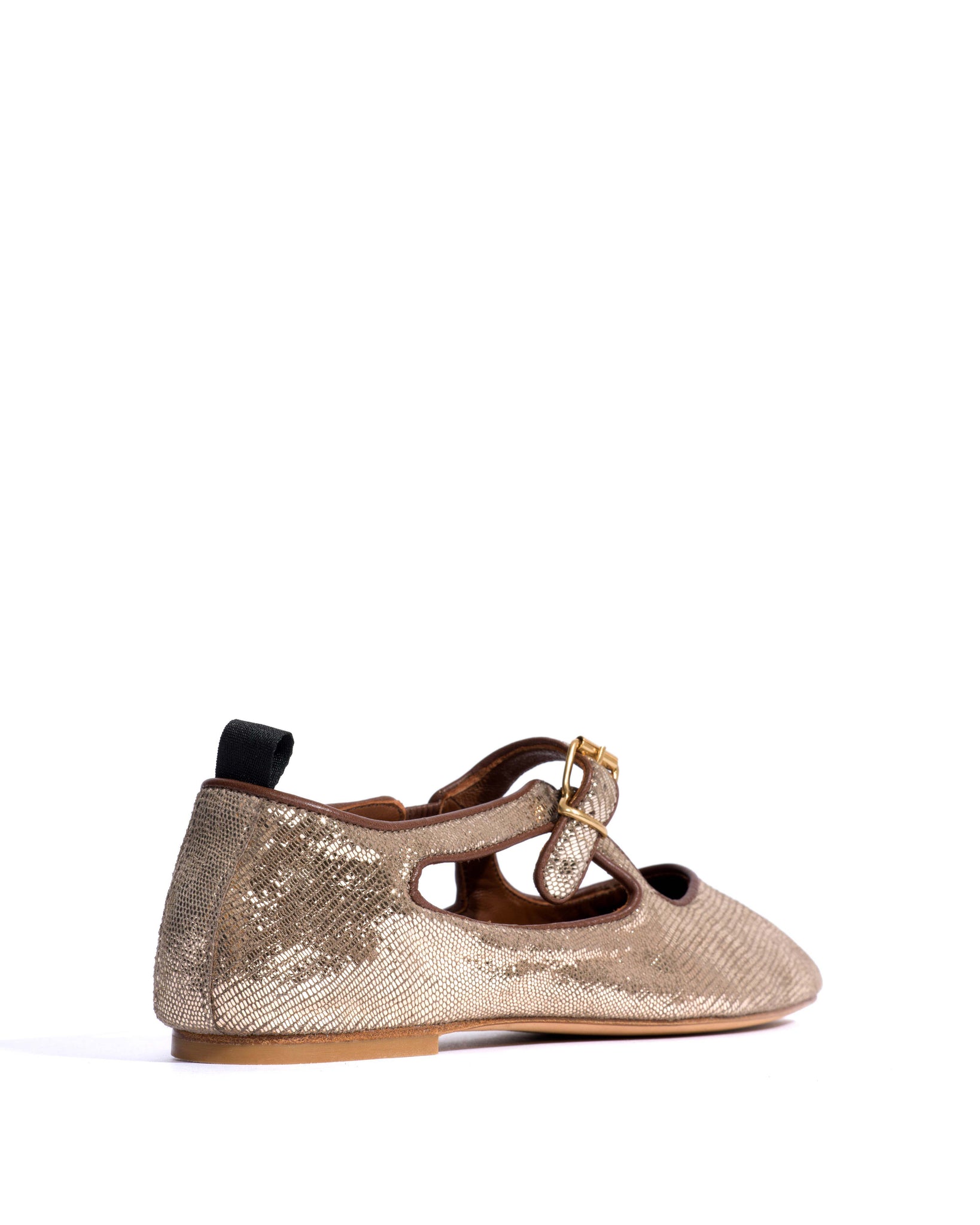 Praise Lizard metallic goat Vintage champagne - Anonymous Copenhagen Flat-loafers & ballerinas & pumps