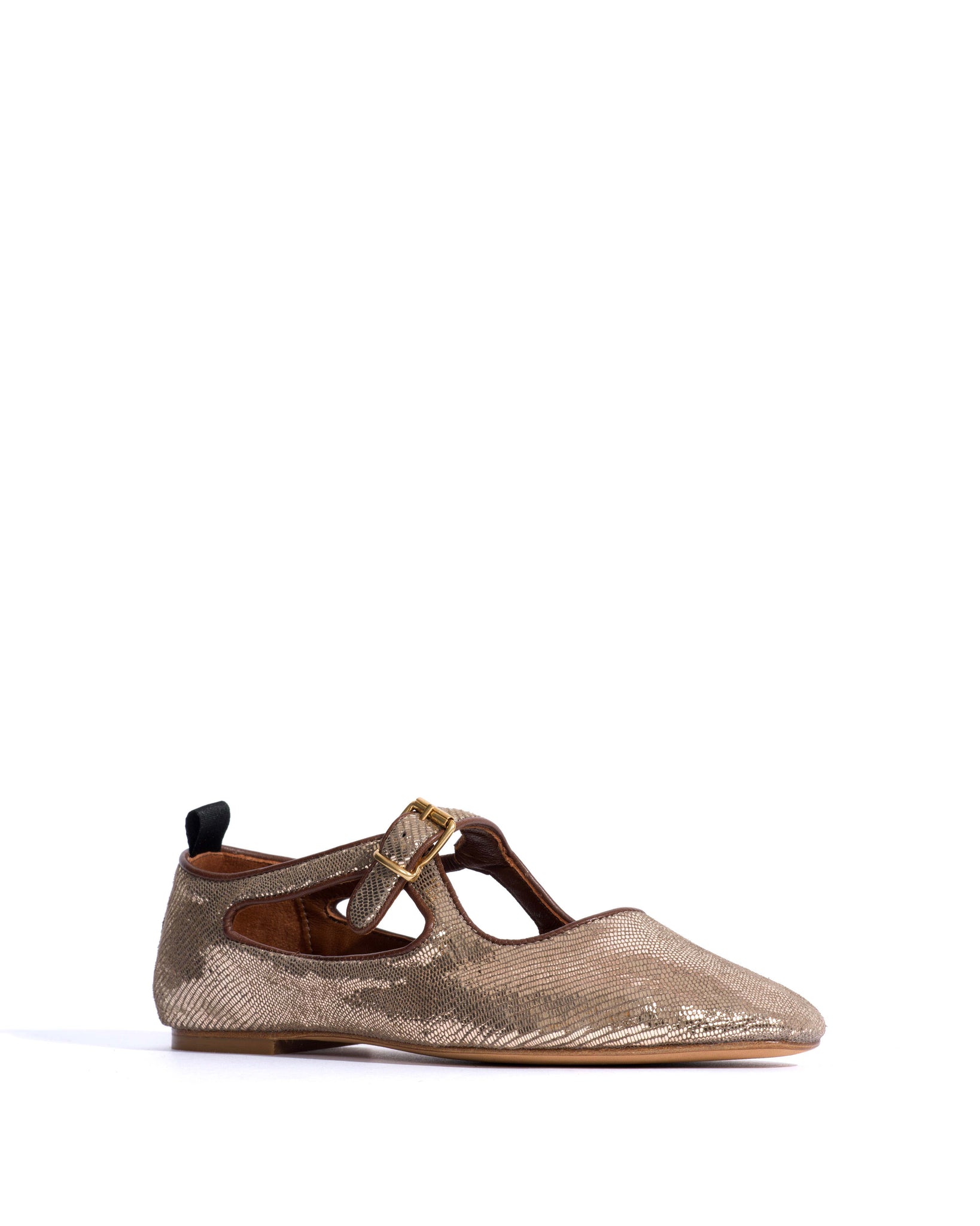 Praise Lizard metallic goat Vintage champagne - Anonymous Copenhagen Flat-loafers & ballerinas & pumps