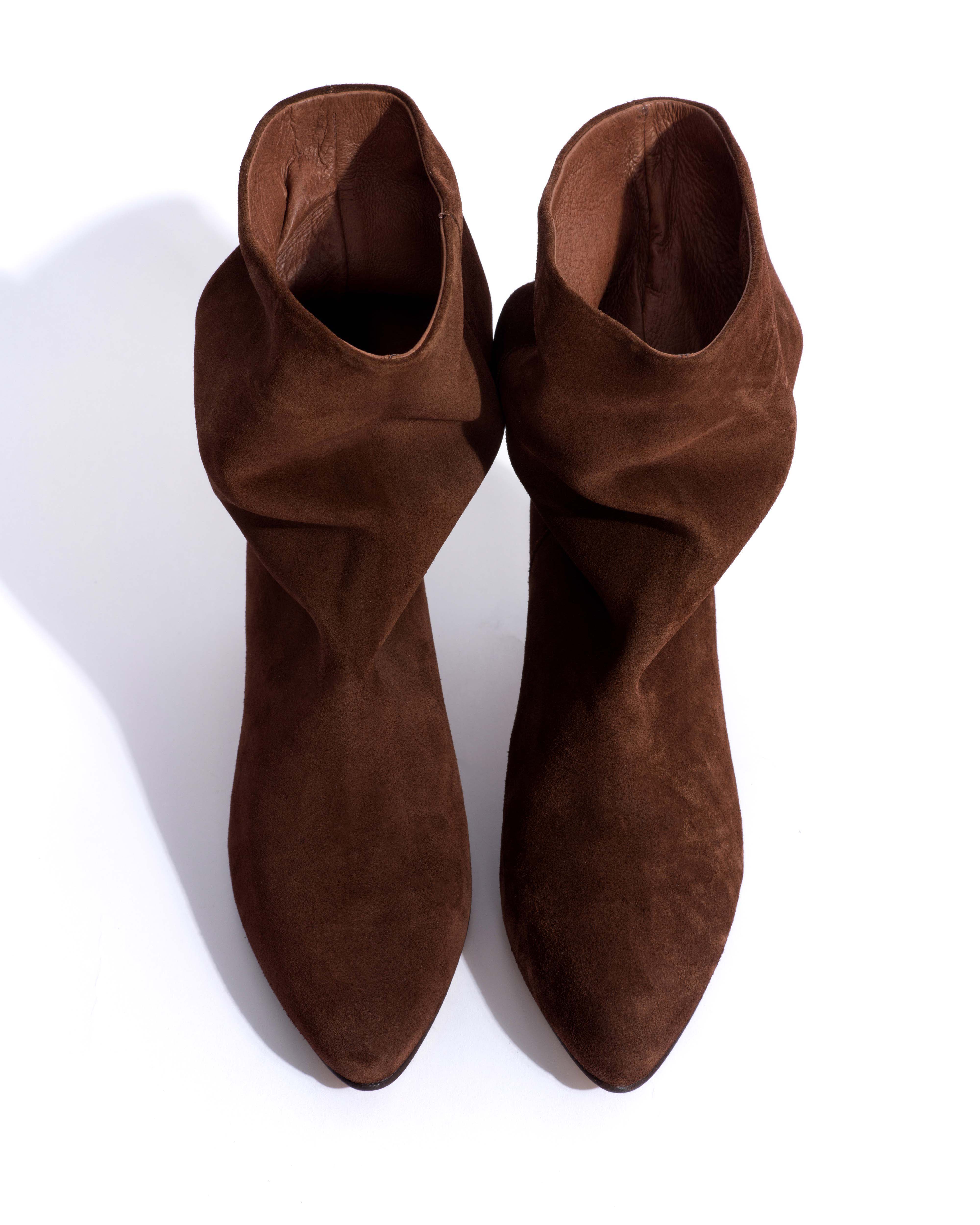 Vully 50 stiletto Calf suede Chocolate