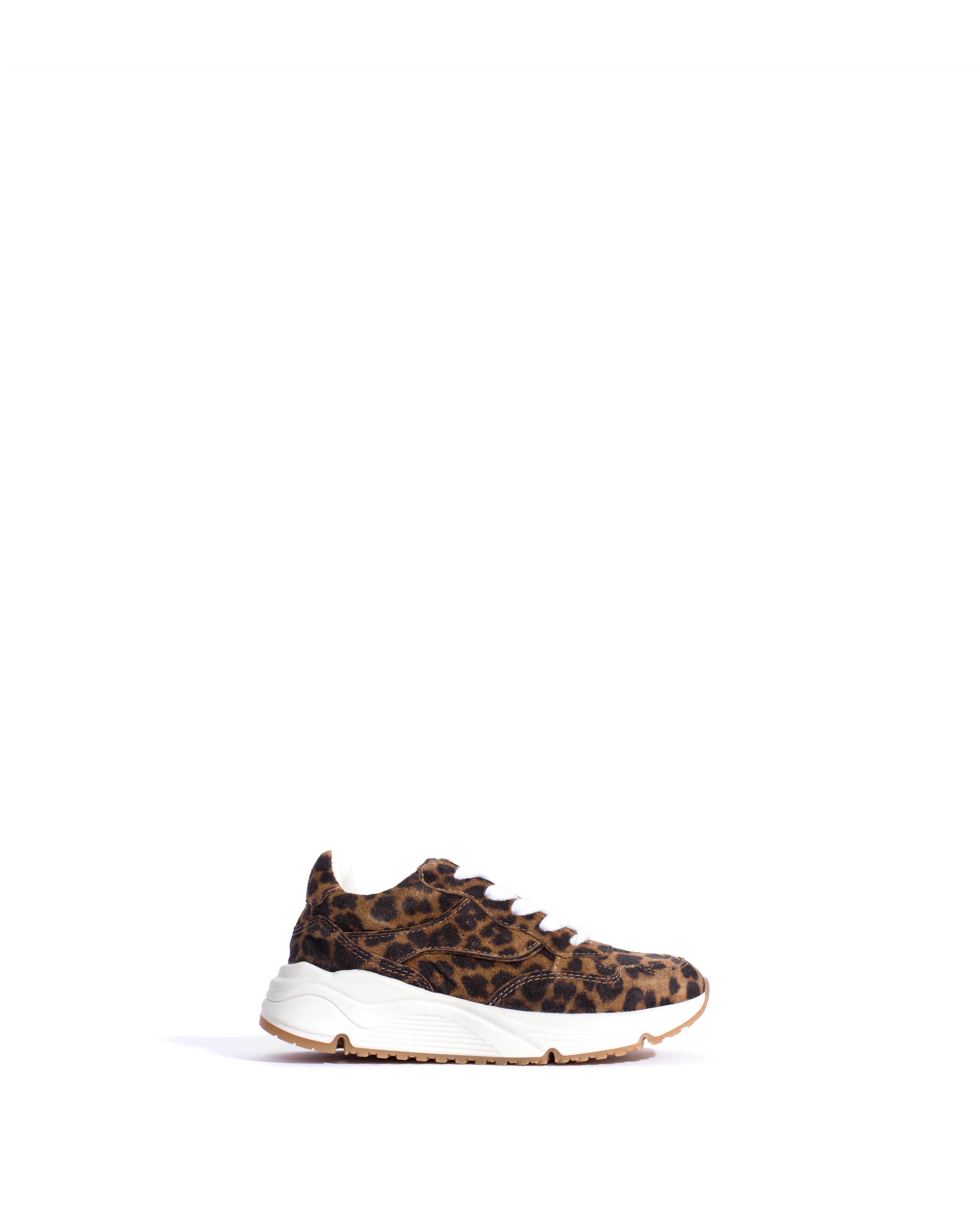 Cally junior Calf suede print Leopard