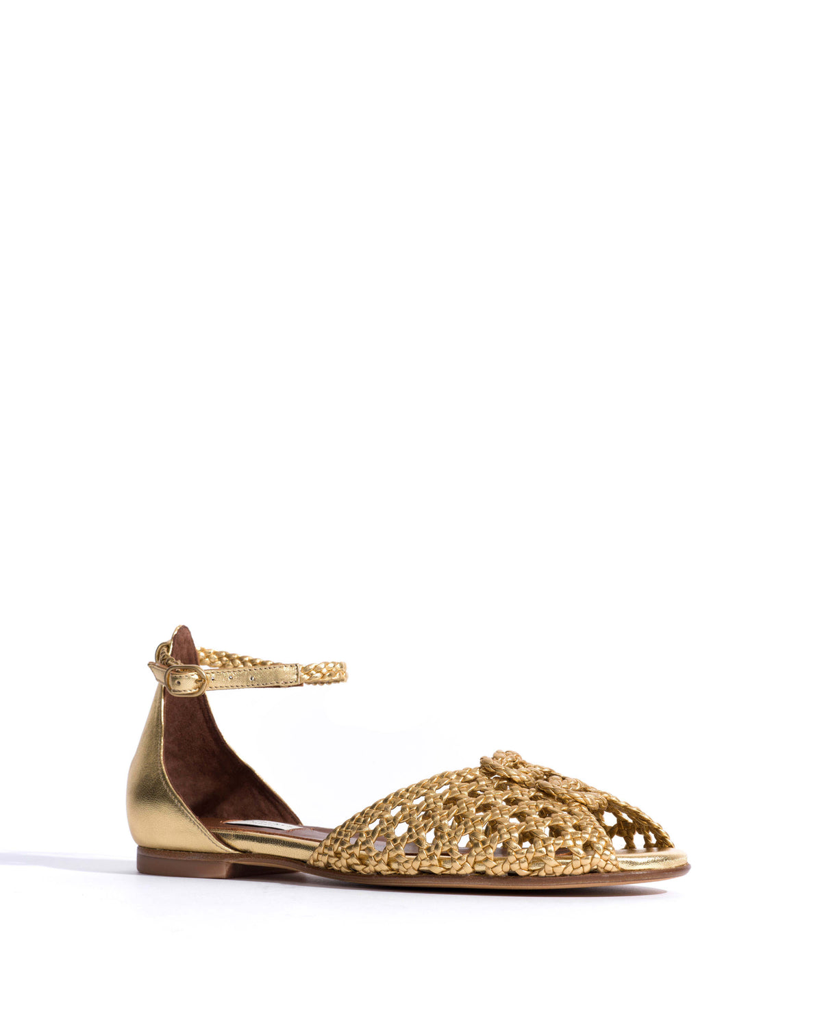 Lucy 10 hand-braided Hand-braided leather Gold