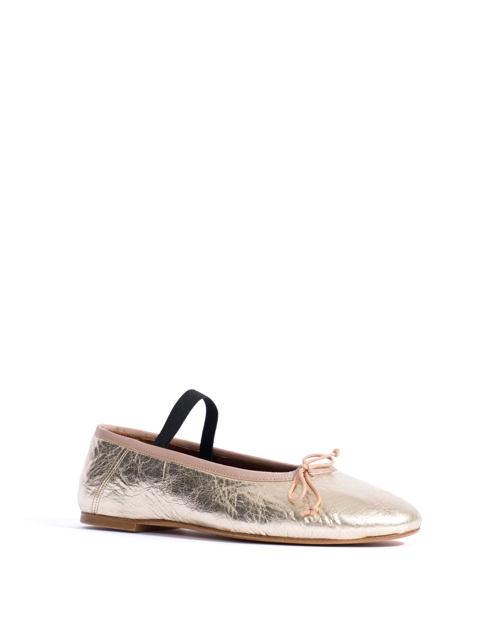 Rhina Grained metallic lamb Champagne