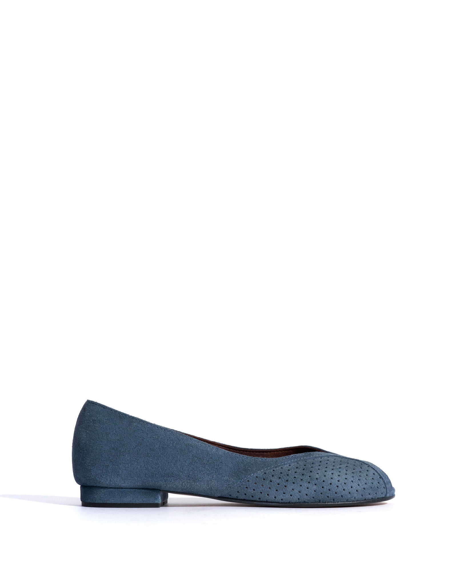 Tiffy Calf suede Denim blue - Anonymous Copenhagen Flat-loafers & ballerinas & pumps