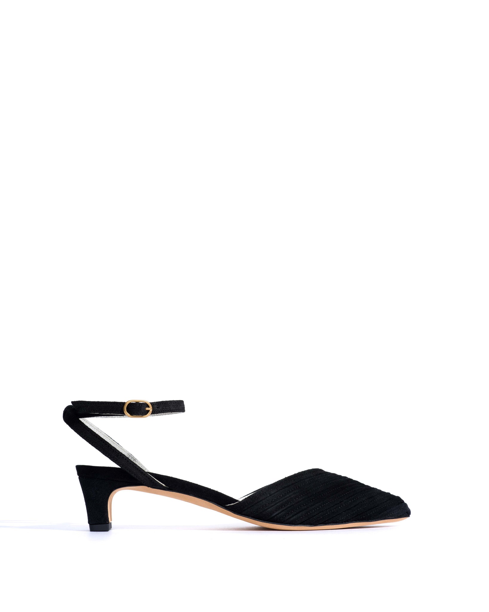 Givia 40 Calf suede & lining Black & silver - Anonymous Copenhagen Heels