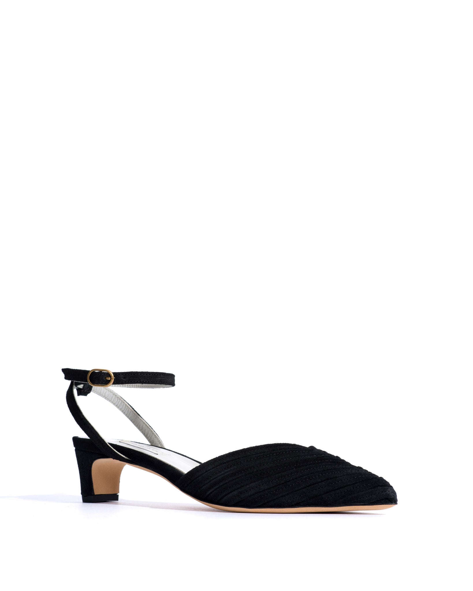 Givia 40 Calf suede & lining Black & silver - Anonymous Copenhagen Heels