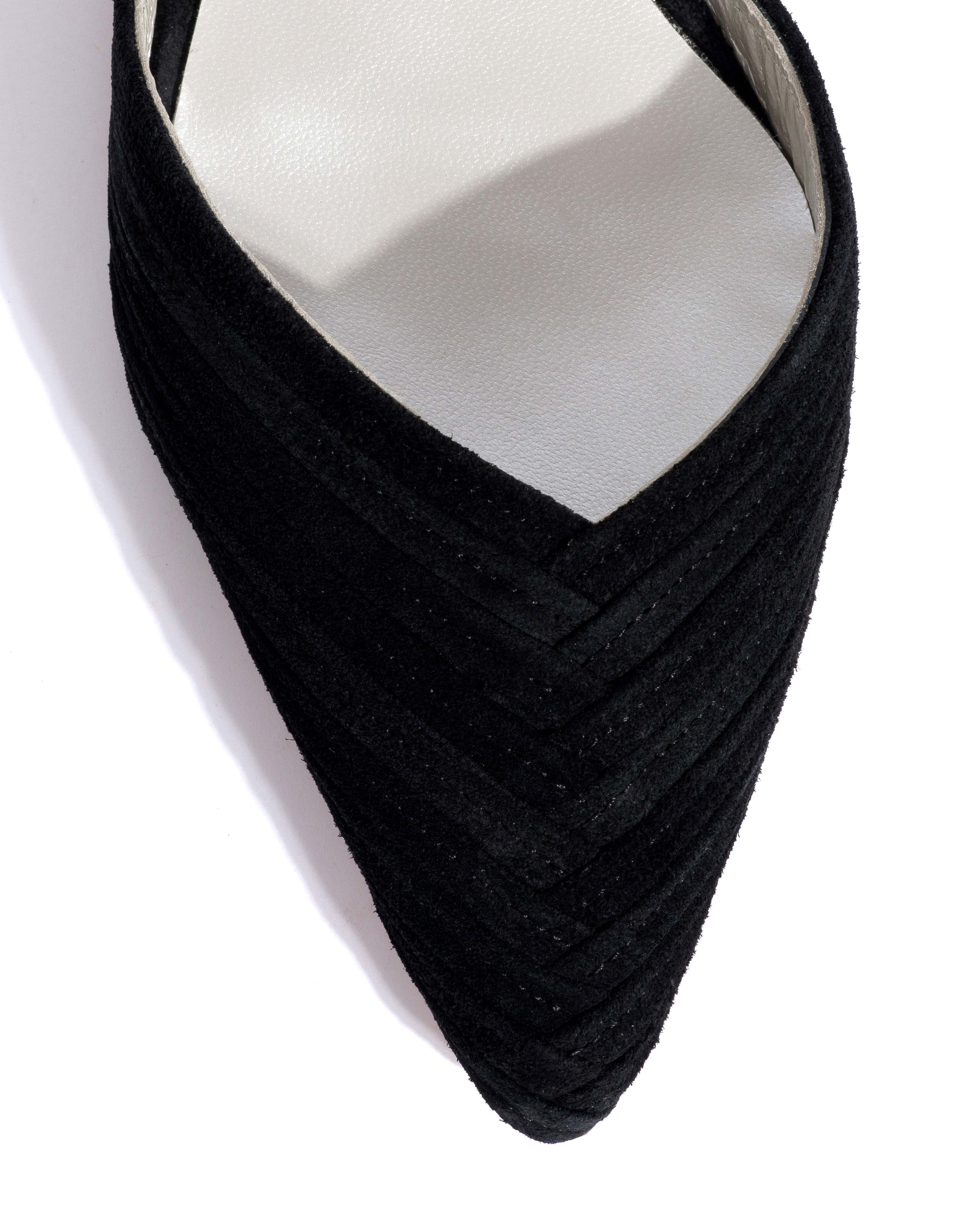 Givia 40 Calf suede & lining Black & silver