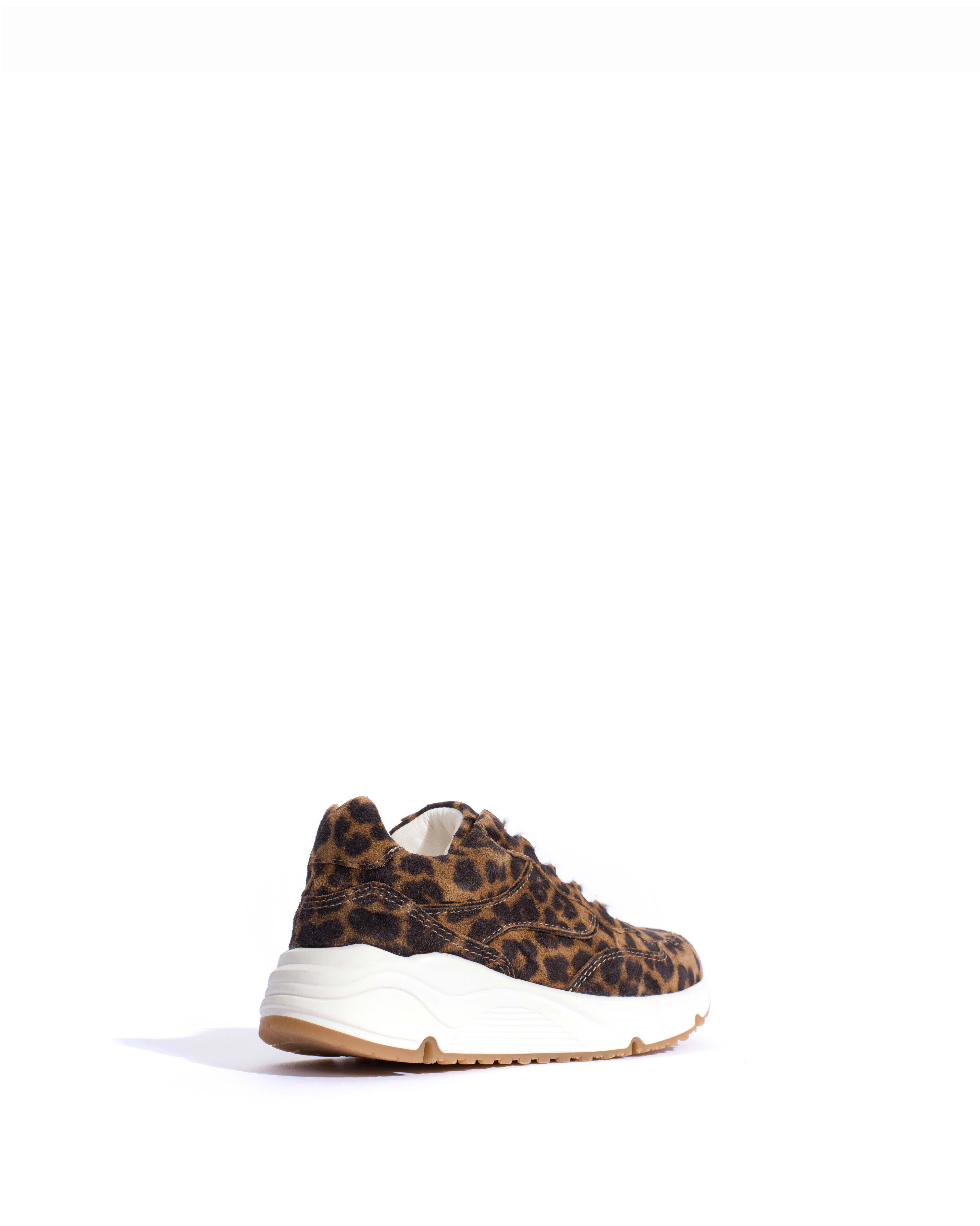 Cally junior Calf suede print Leopard