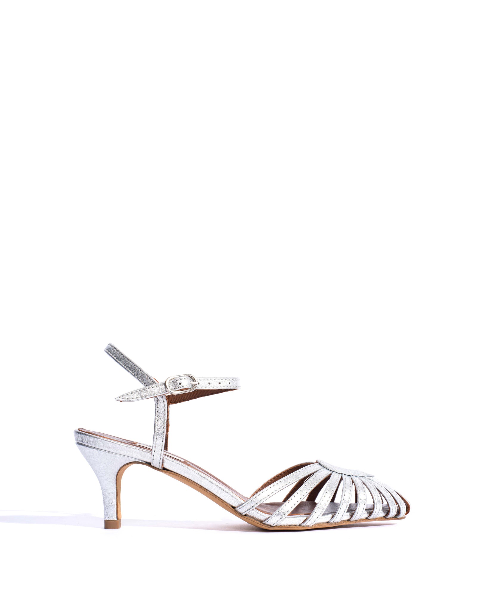 Keesha 55 Metallic goat Silver - Anonymous Copenhagen Shoes